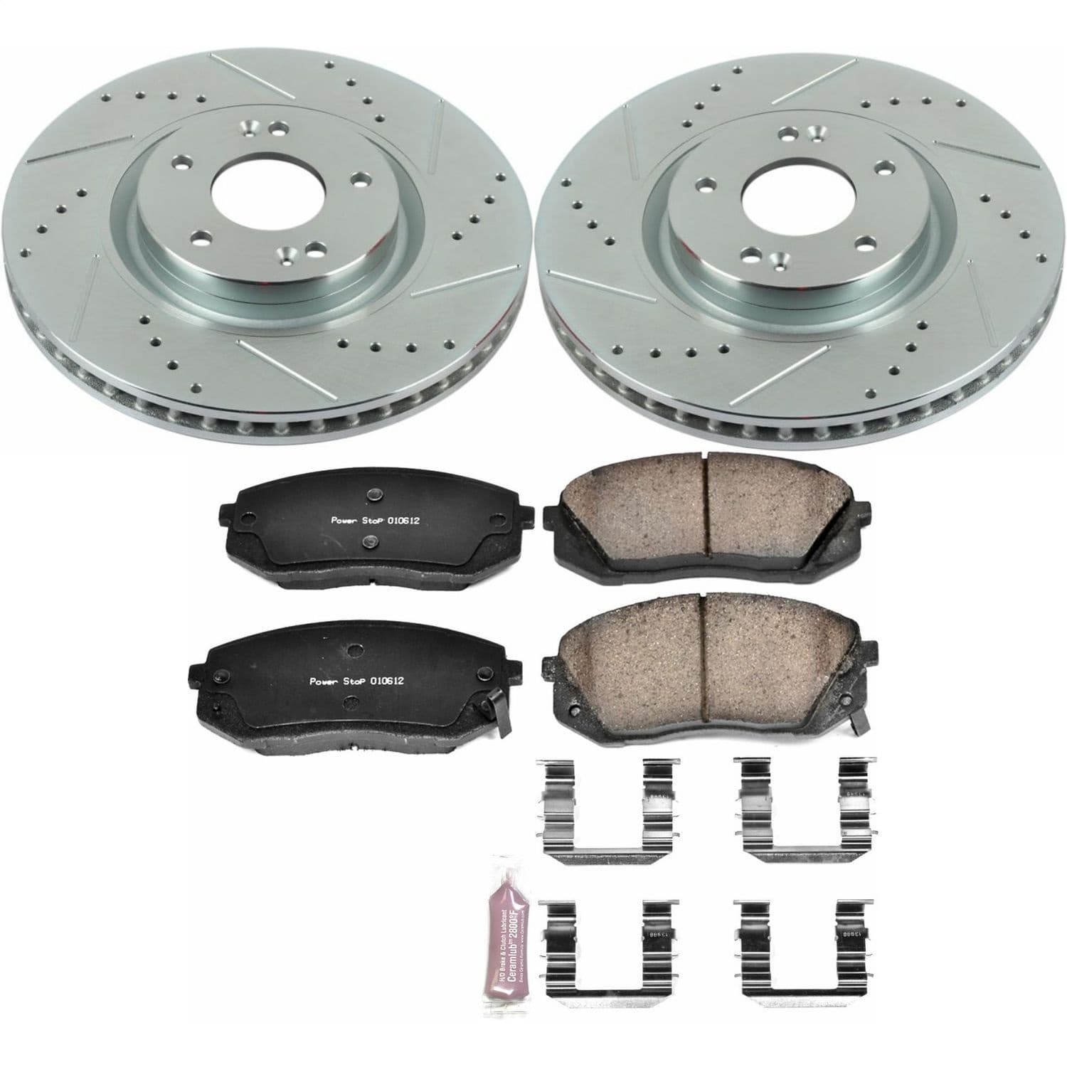 Power Stop - K7083 - Front - Disc Brake Pad and Rotor Kit image 1