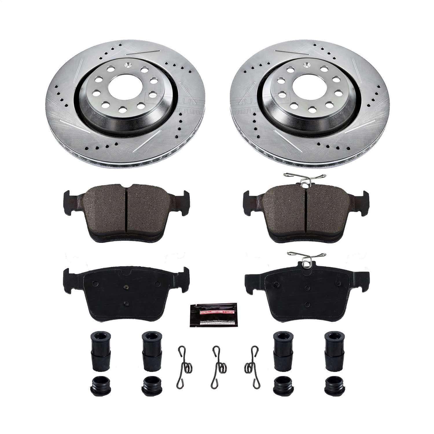 Power Stop - K7084 - Rear - Disc Brake Pad and Rotor Kit image 1