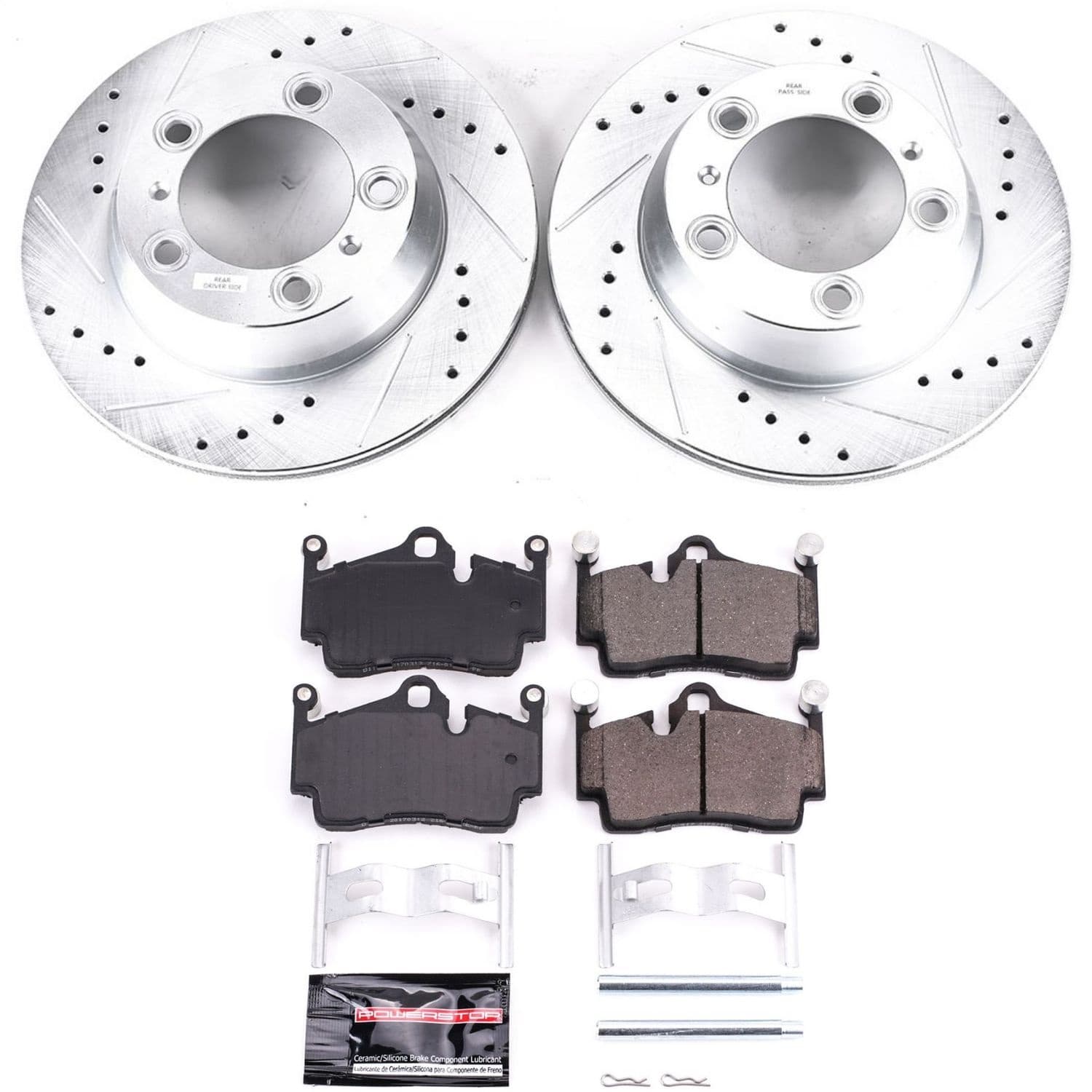 Power Stop - K7088 - Rear - Disc Brake Pad and Rotor Kit image 1