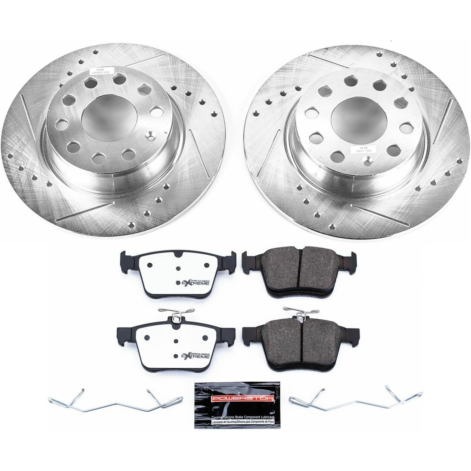 Power Stop - K7093-26 - Rear - Disc Brake Pad and Rotor Kit image 1