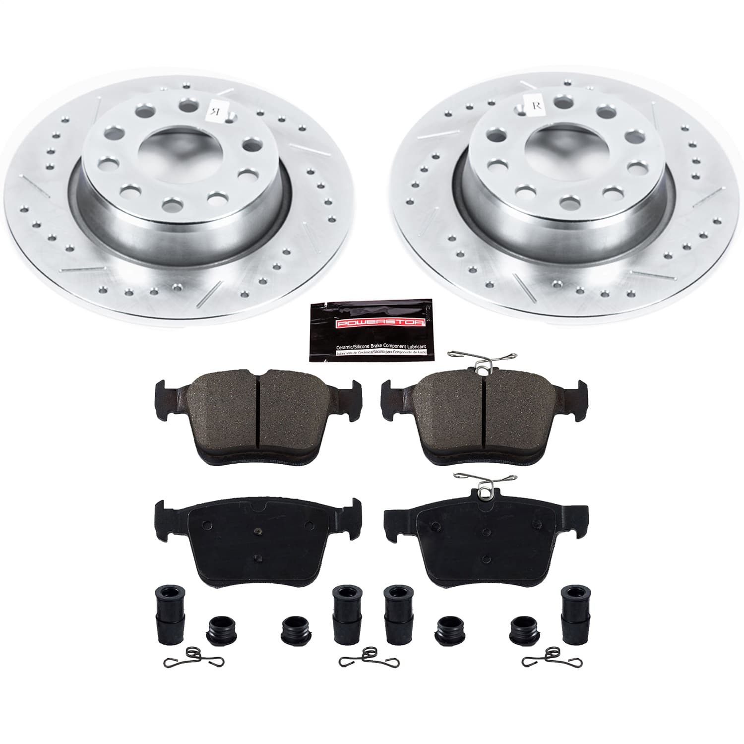 Power Stop - K7093 - Rear - Disc Brake Pad and Rotor Kit image 1