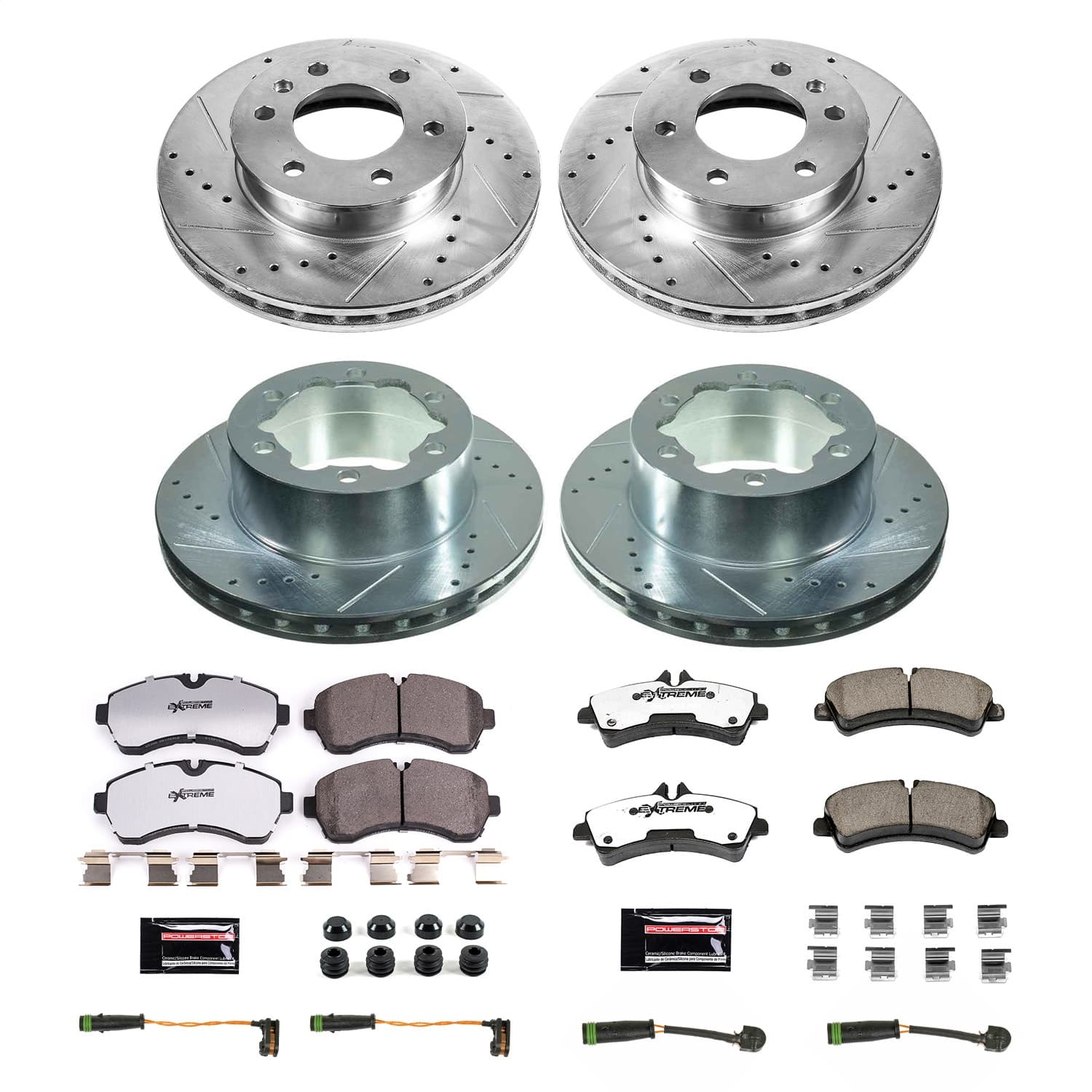 Power Stop - K7112-36 - Front and Rear - Disc Brake Pad and Rotor Kit image 1
