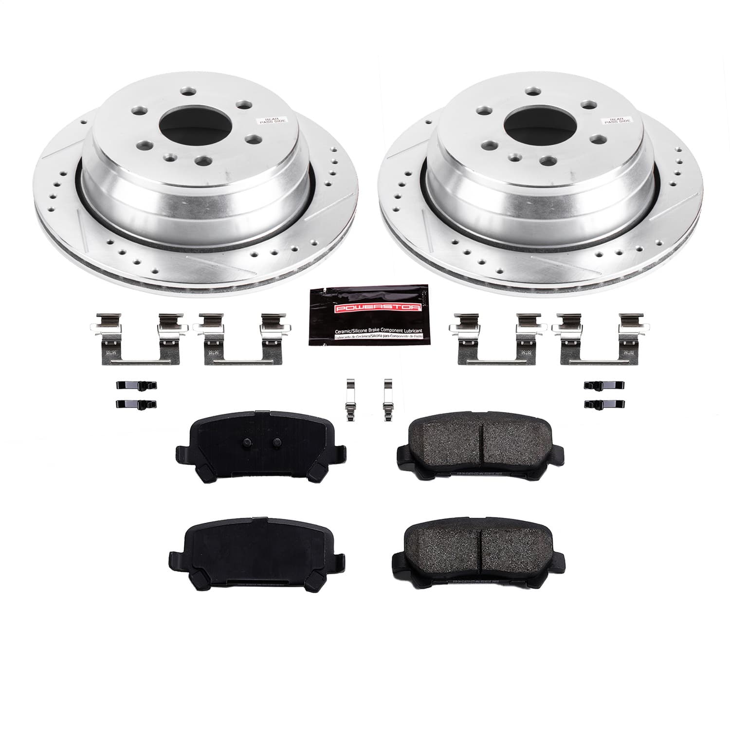 Power Stop - K7127 - Rear - Disc Brake Pad and Rotor Kit image 1