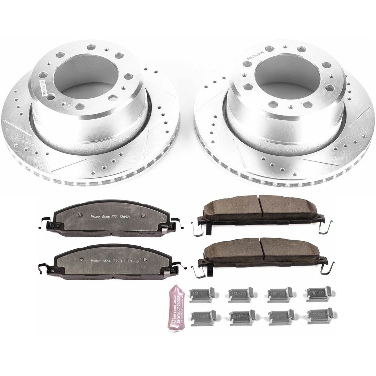 Power Stop - K7131-36 - Rear - Disc Brake Pad and Rotor Kit image 1