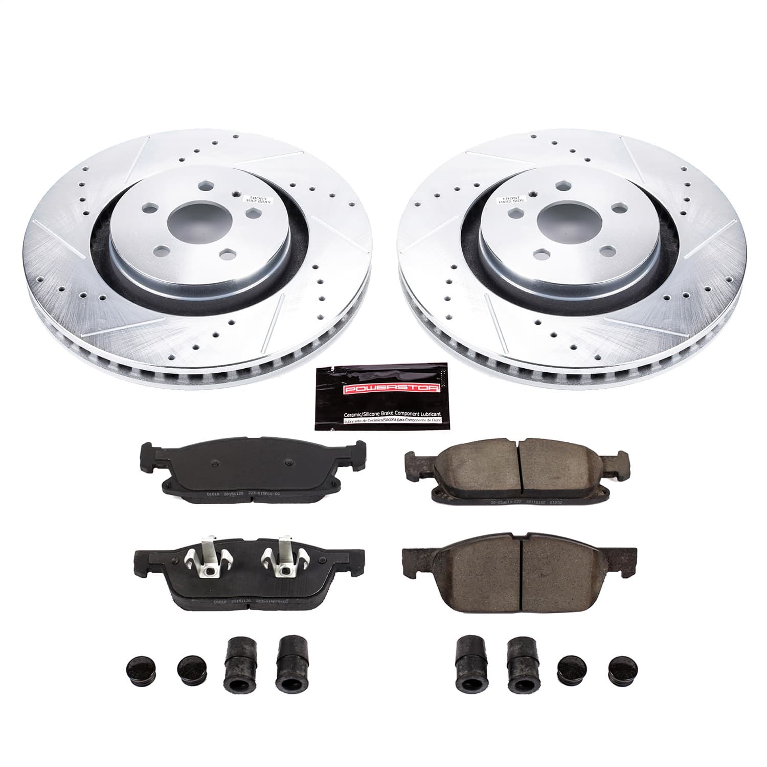 Power Stop - K7143 - Front - Disc Brake Pad and Rotor Kit image 1