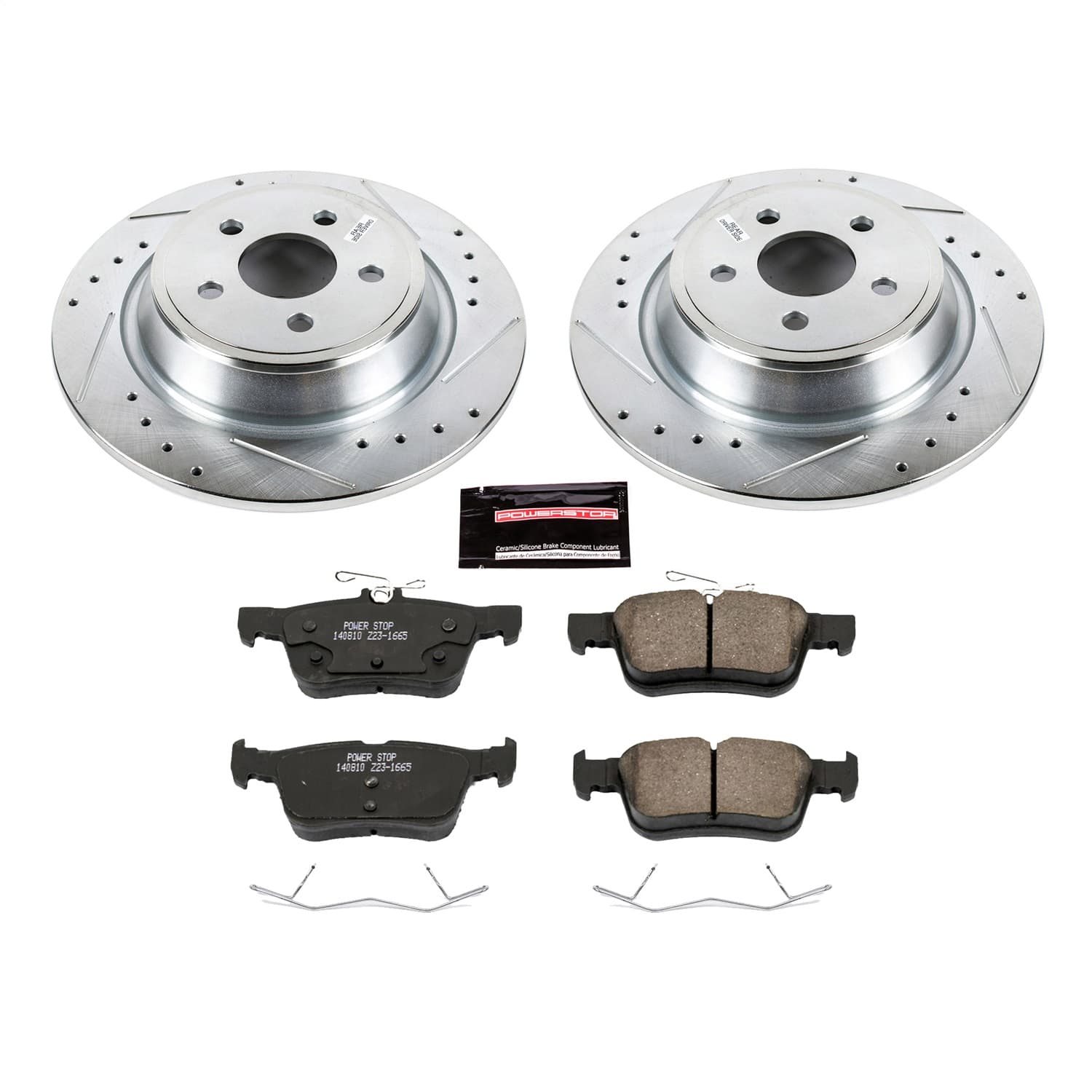 Power Stop - K7144 - Rear - Disc Brake Pad and Rotor Kit image 1