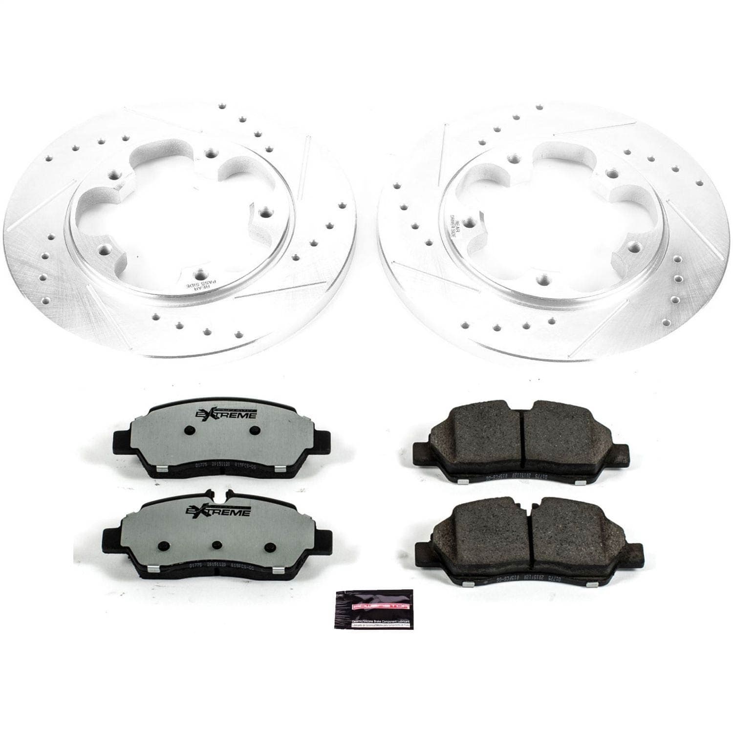 Power Stop - K7145-36 - Rear - Disc Brake Pad and Rotor Kit image 1