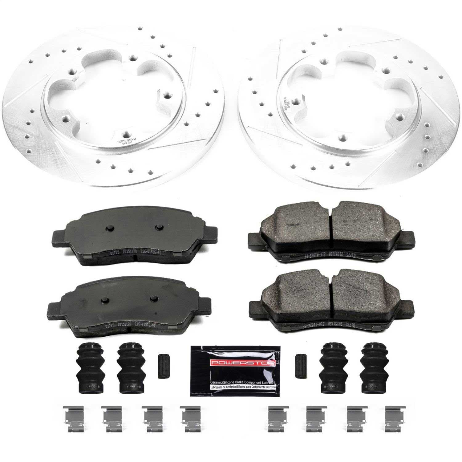 Power Stop - K7145 - Rear - Disc Brake Pad and Rotor Kit image 1