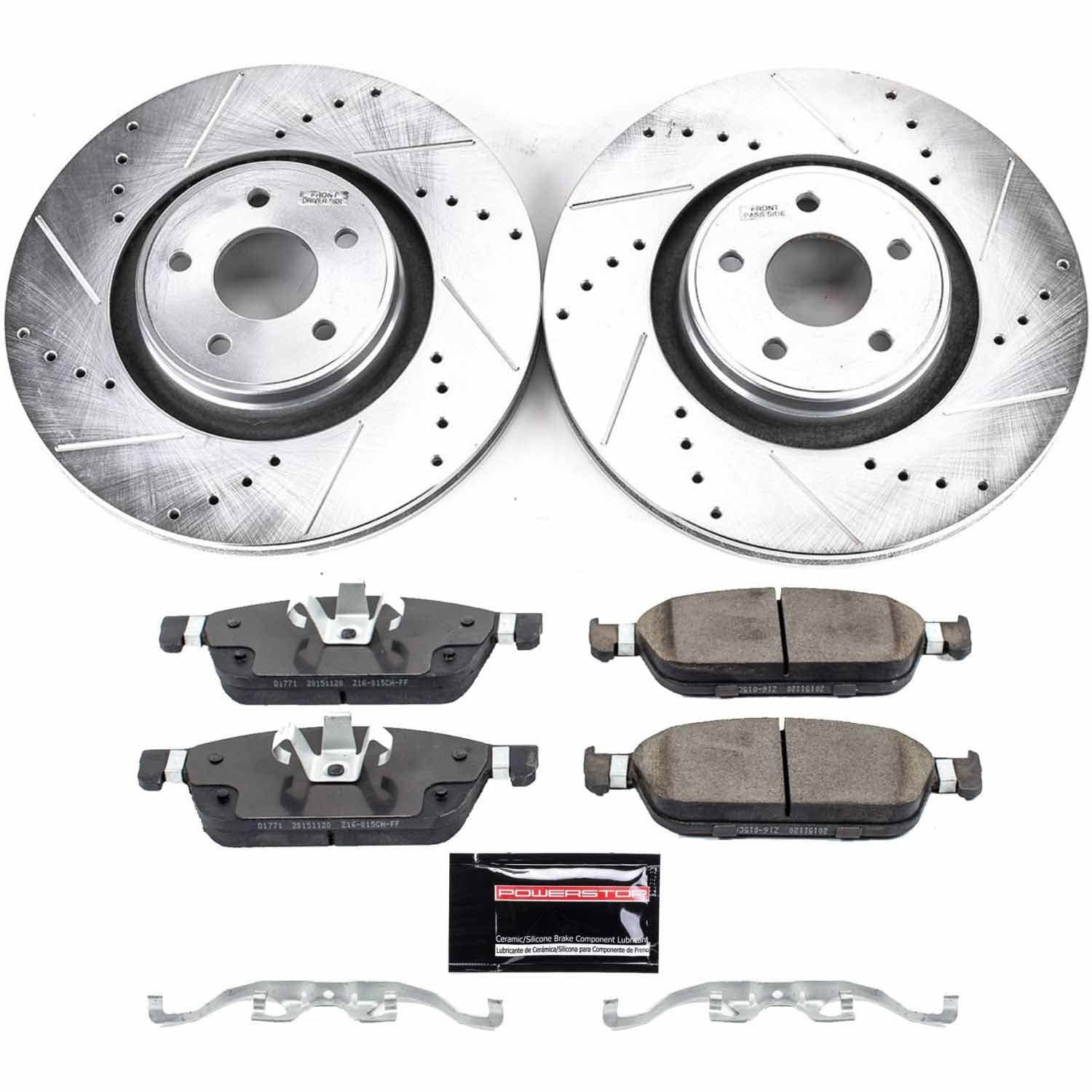 Power Stop - K7147 - Front - Disc Brake Pad and Rotor Kit image 1