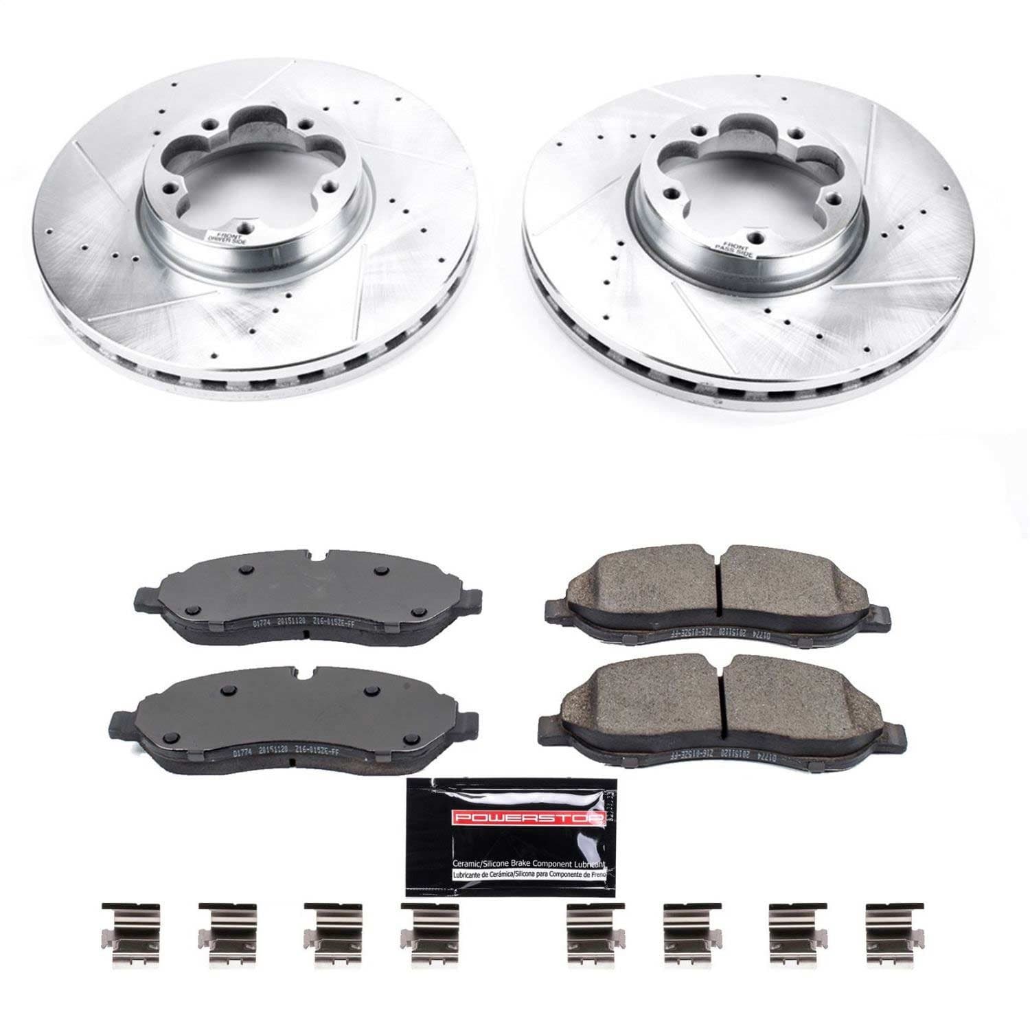 Power Stop - K7148 - Front - Disc Brake Pad and Rotor Kit image 1