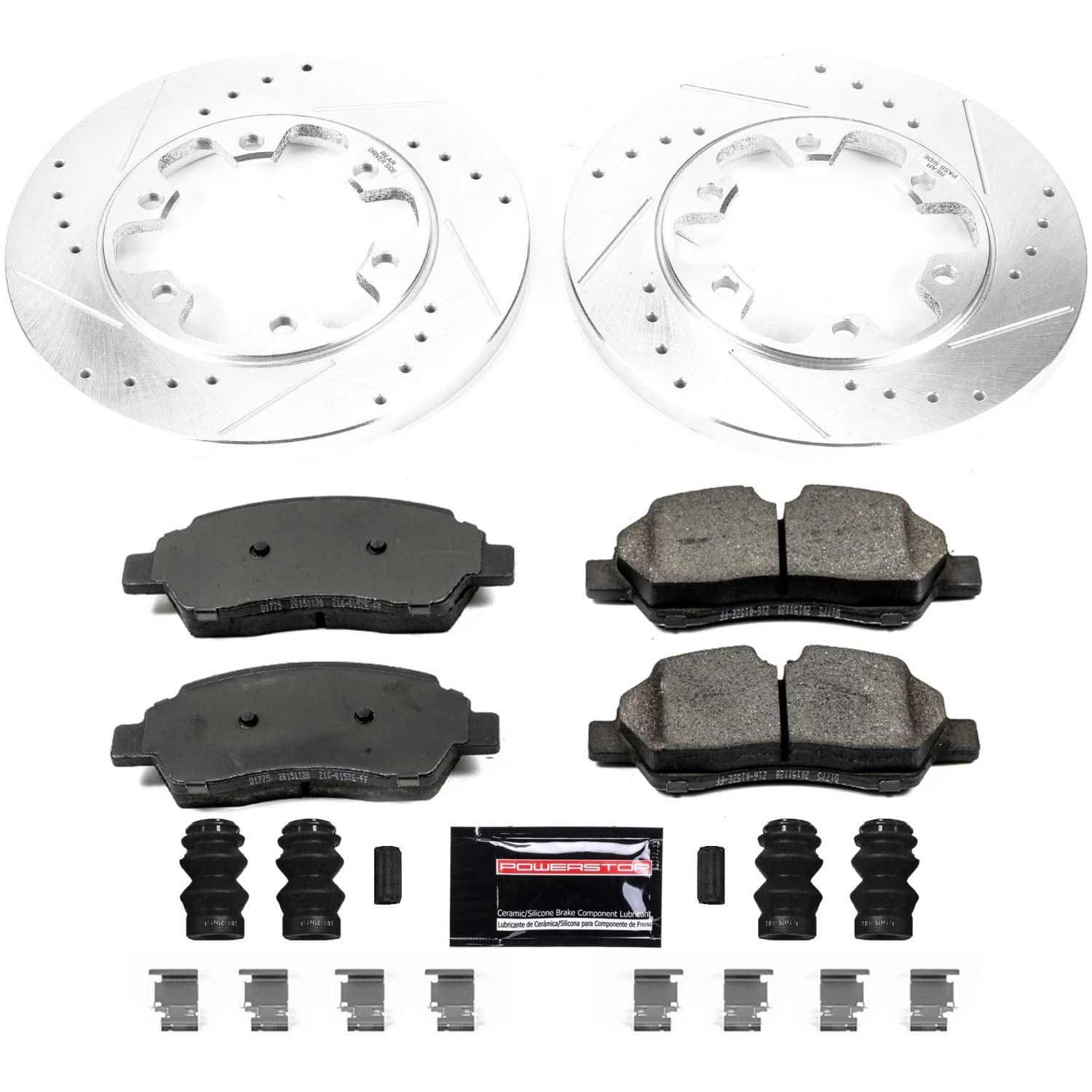 Power Stop - K7149 - Rear - Disc Brake Pad and Rotor Kit image 1