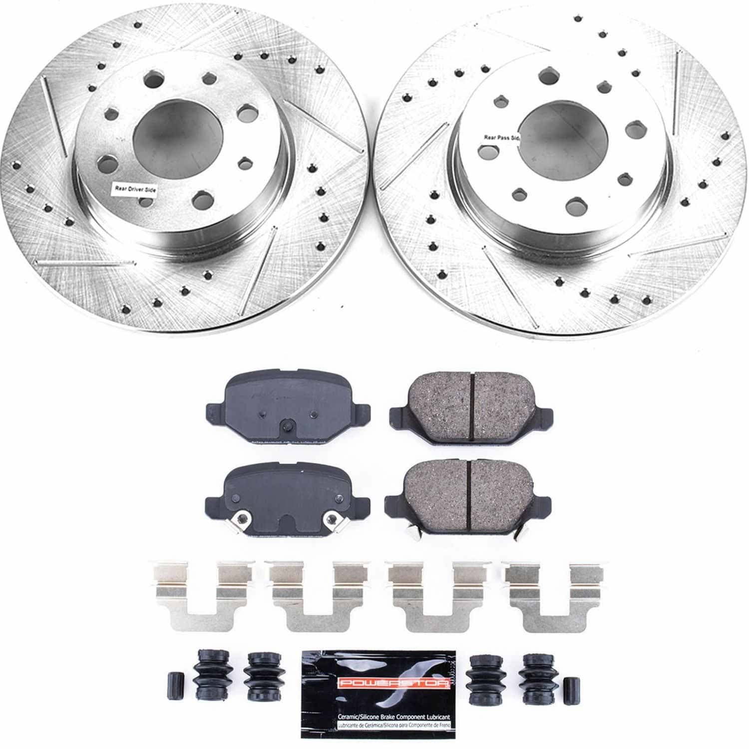 Power Stop - K7169 - Rear - Disc Brake Pad and Rotor Kit image 1