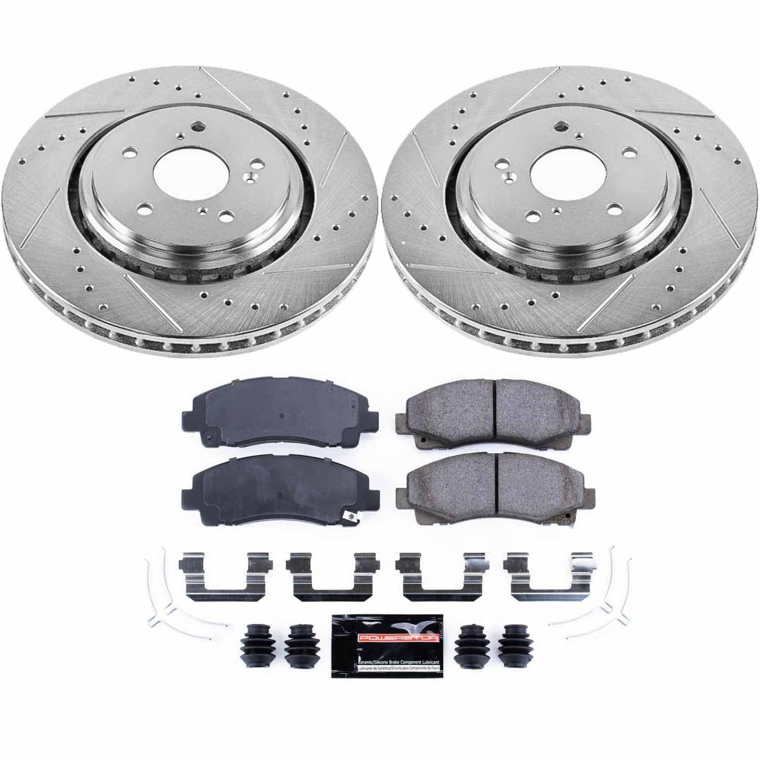 Power Stop - K7214 - Front - Disc Brake Pad and Rotor Kit image 1