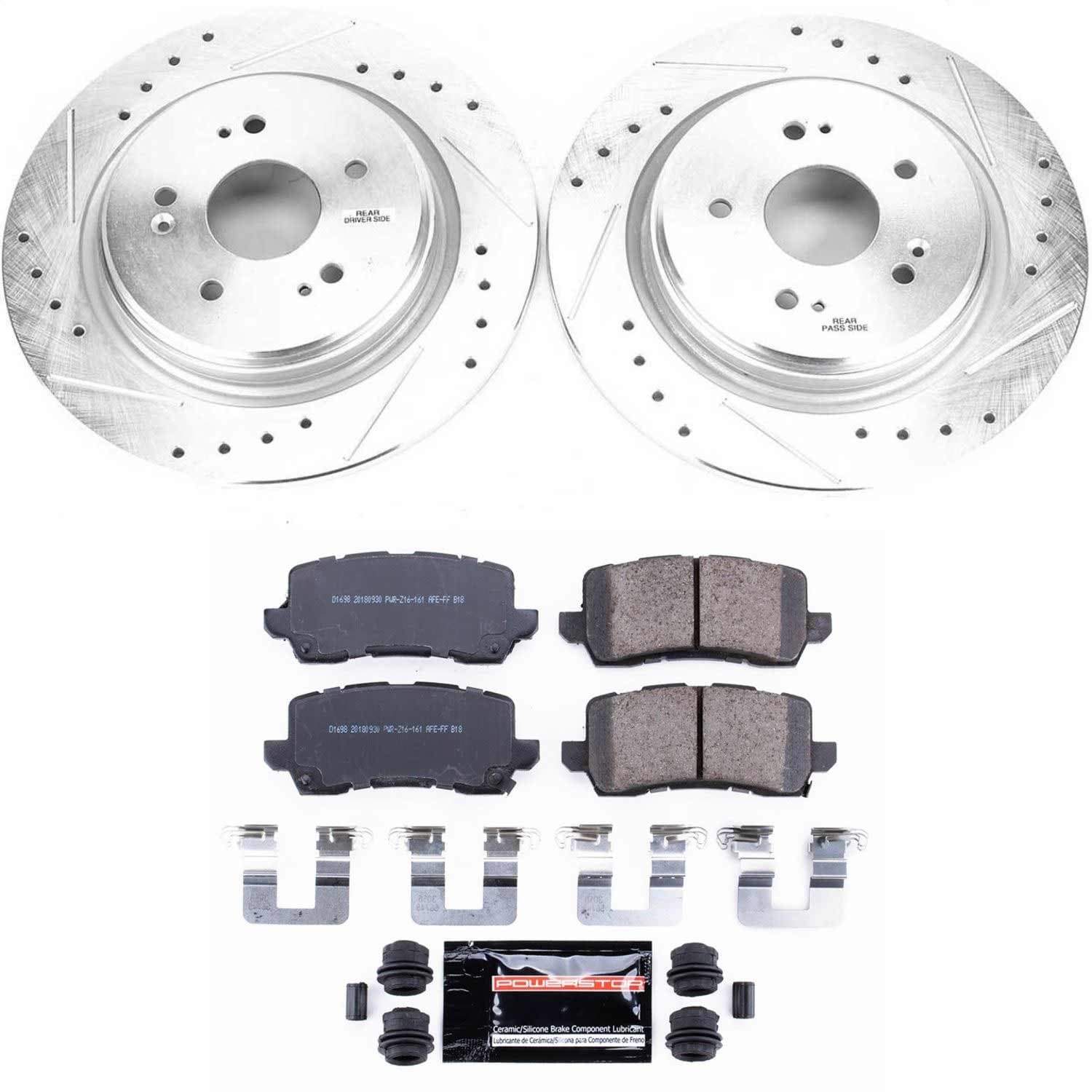 Power Stop - K7216 - Rear - Disc Brake Pad and Rotor Kit image 1