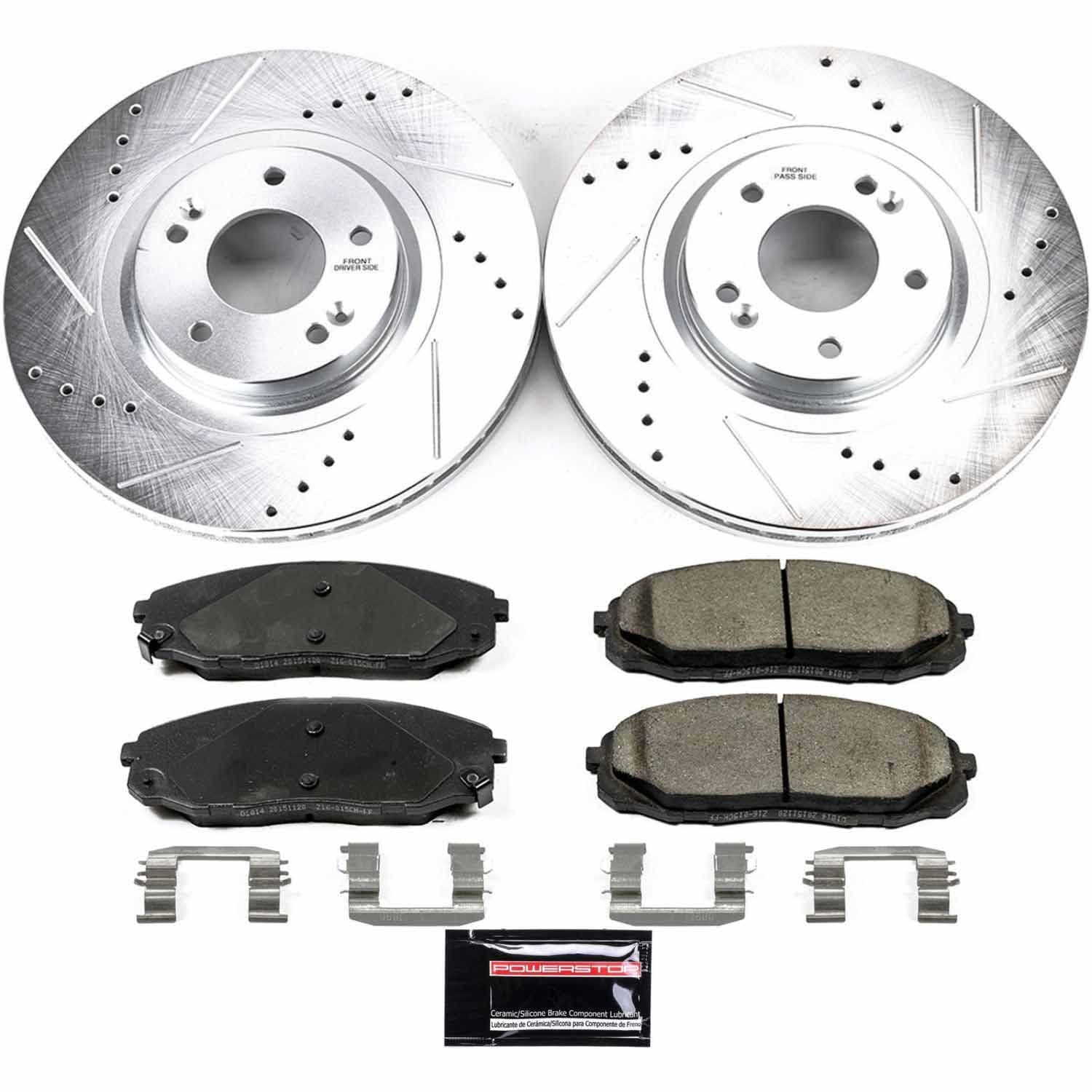 Power Stop - K7218 - Front - Disc Brake Pad and Rotor Kit image 1