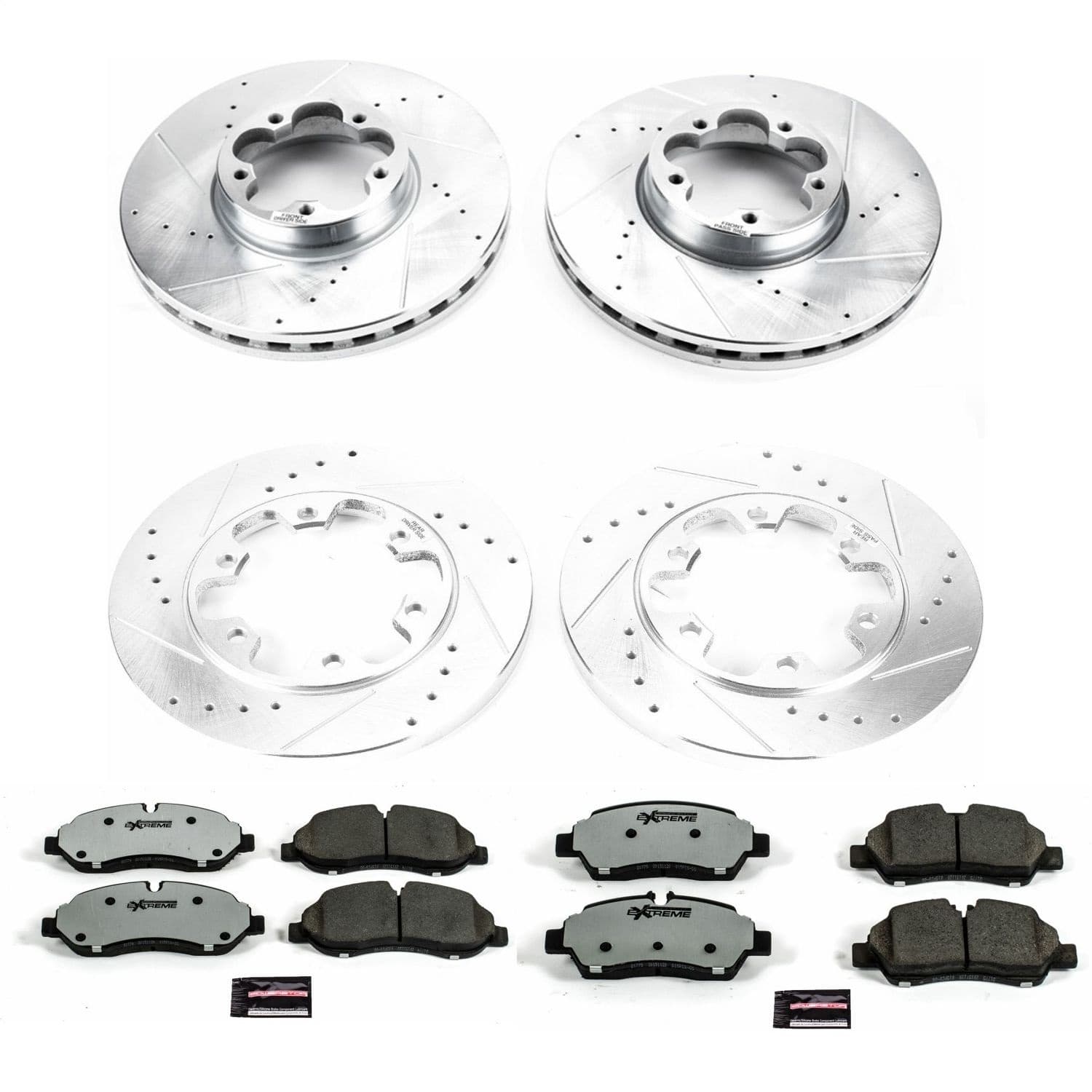 Power Stop - K7234-36 - Front and Rear - Disc Brake Pad and Rotor Kit image 1