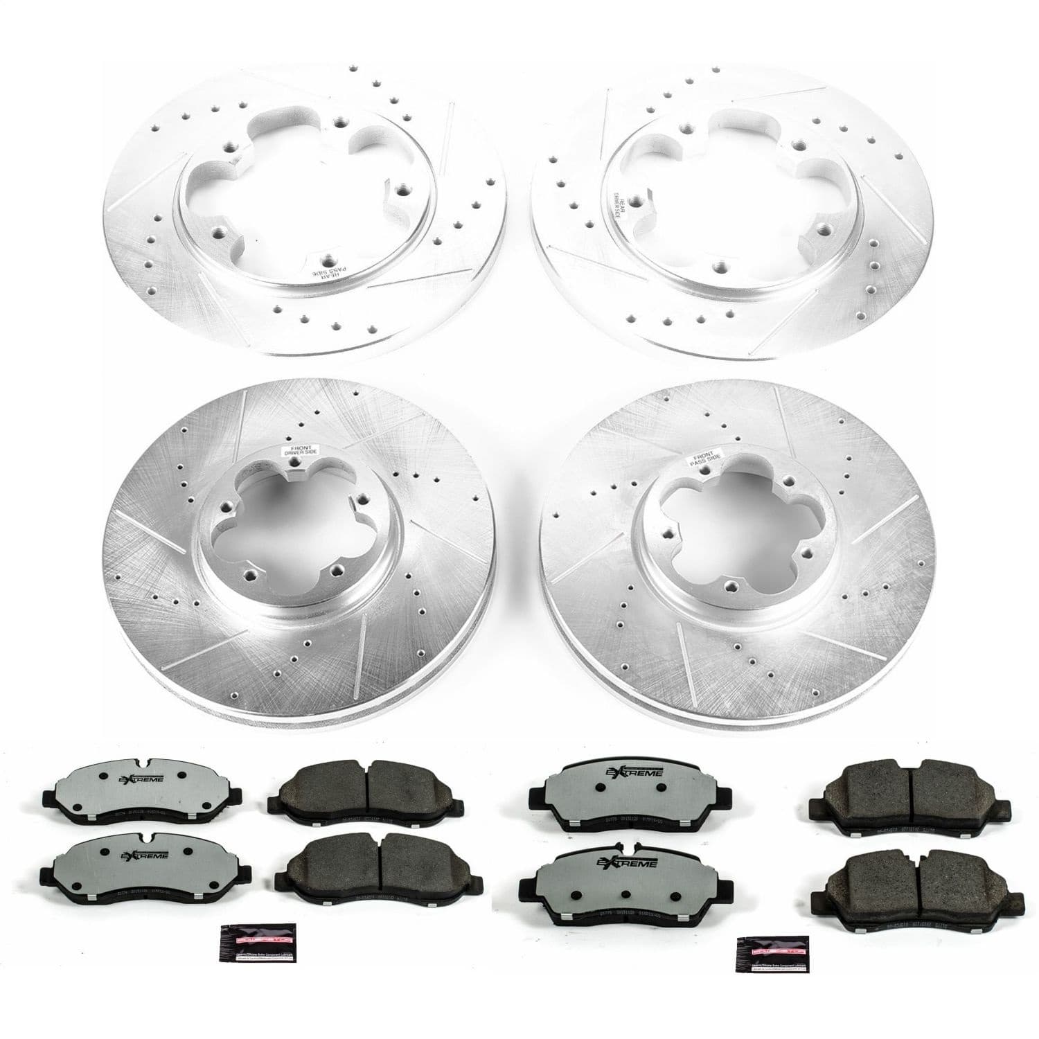 Power Stop - K7235-36 - Front and Rear - Disc Brake Pad and Rotor Kit image 1