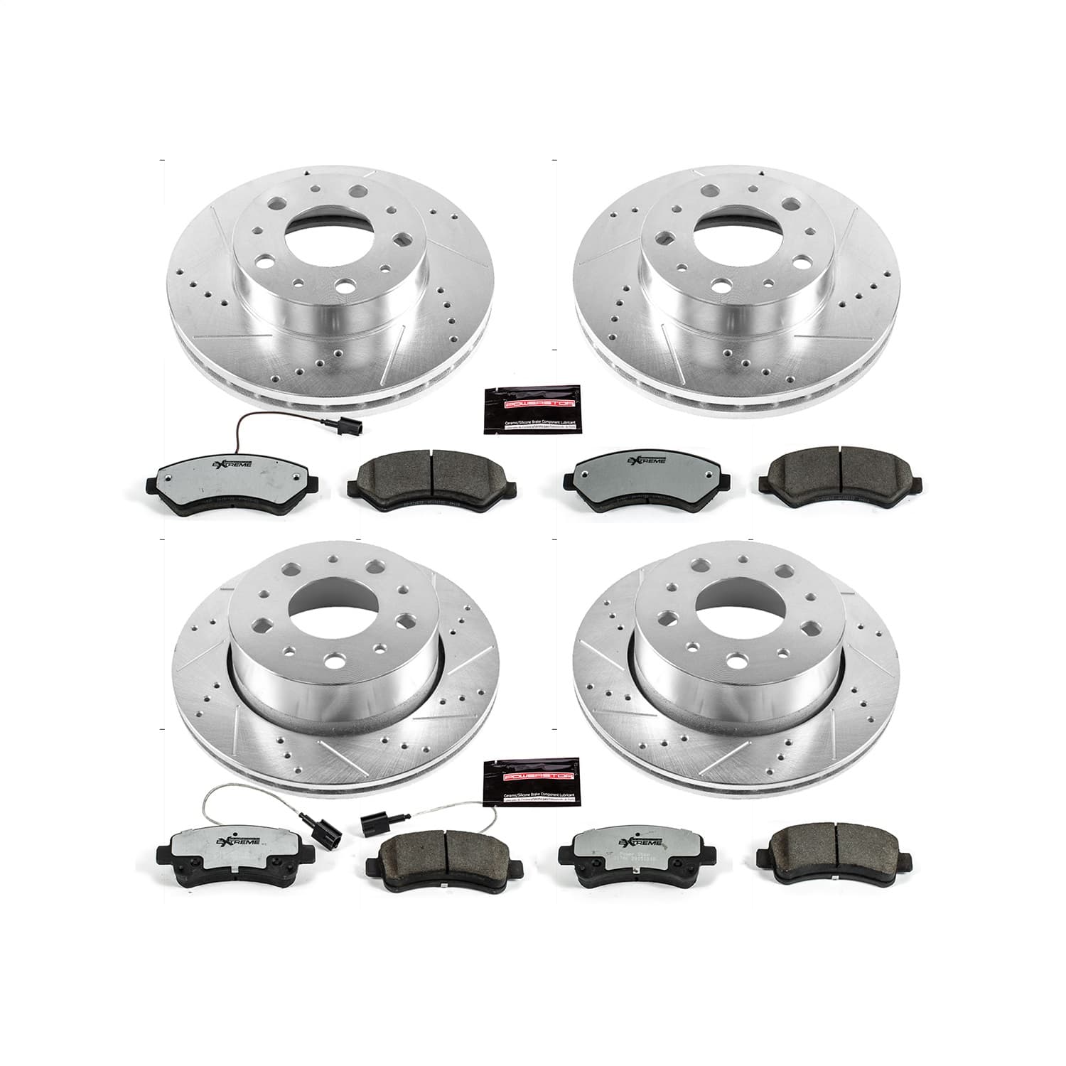 Power Stop - K7304-36 - Front and Rear - Disc Brake Pad and Rotor Kit image 1