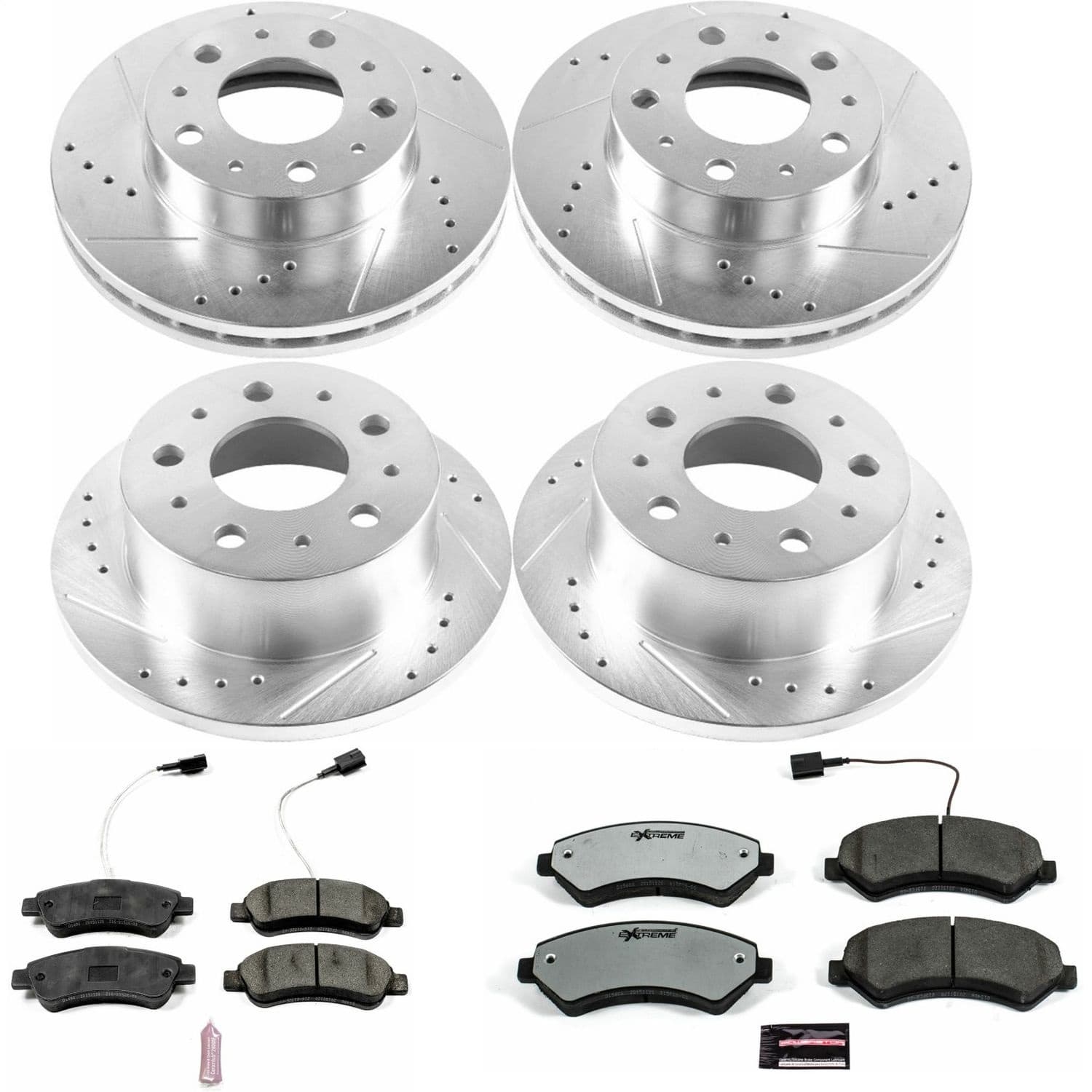 Power Stop - K7308-36 - Front and Rear - Disc Brake Pad and Rotor Kit image 1