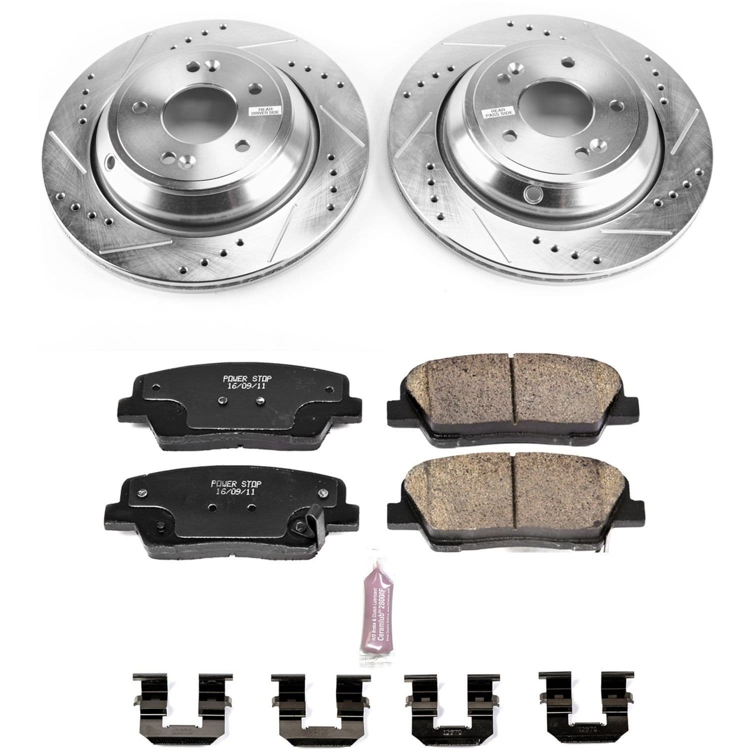 Power Stop - K7341 - Rear - Disc Brake Pad and Rotor Kit image 1
