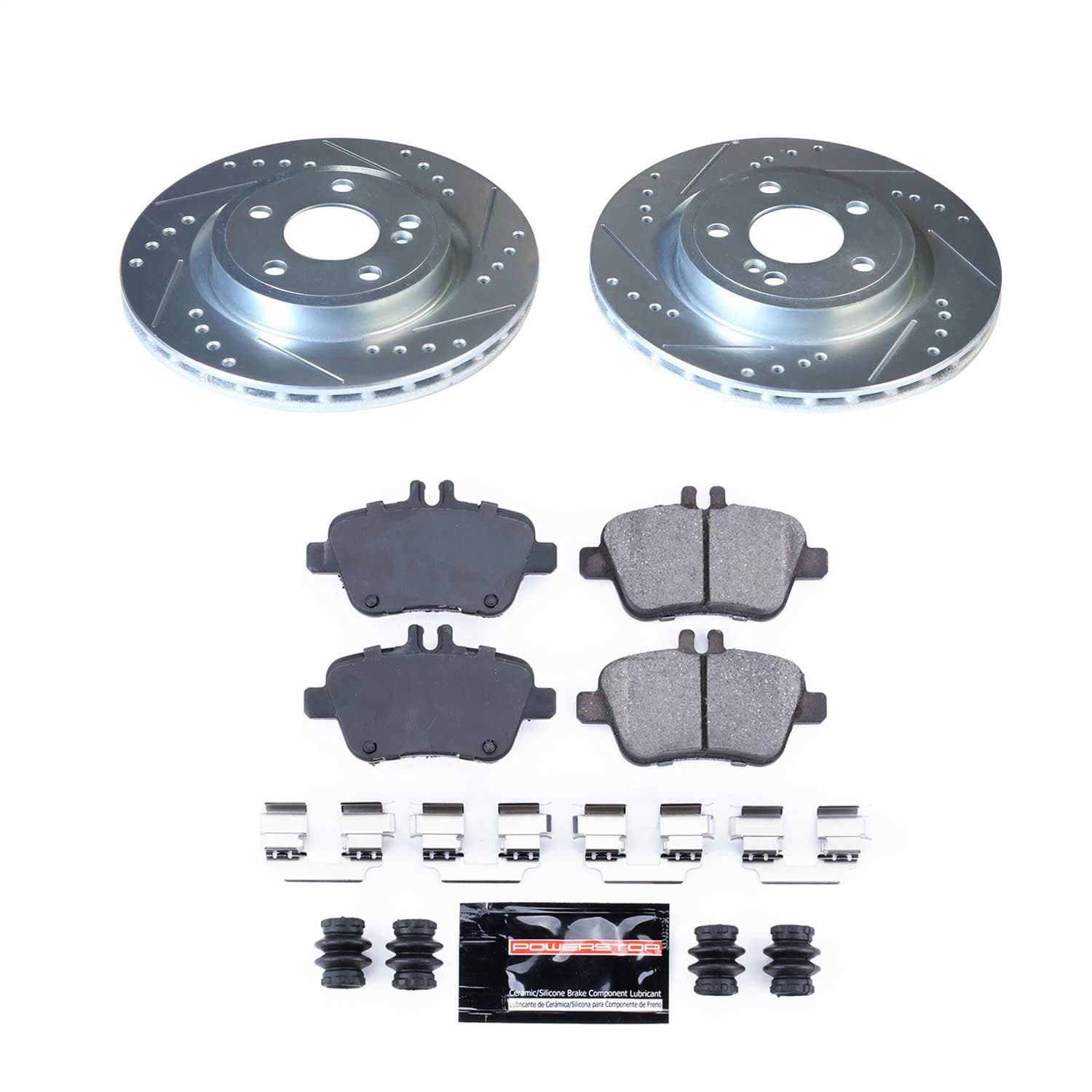 Power Stop - K7378 - Rear - Disc Brake Pad and Rotor Kit image 1