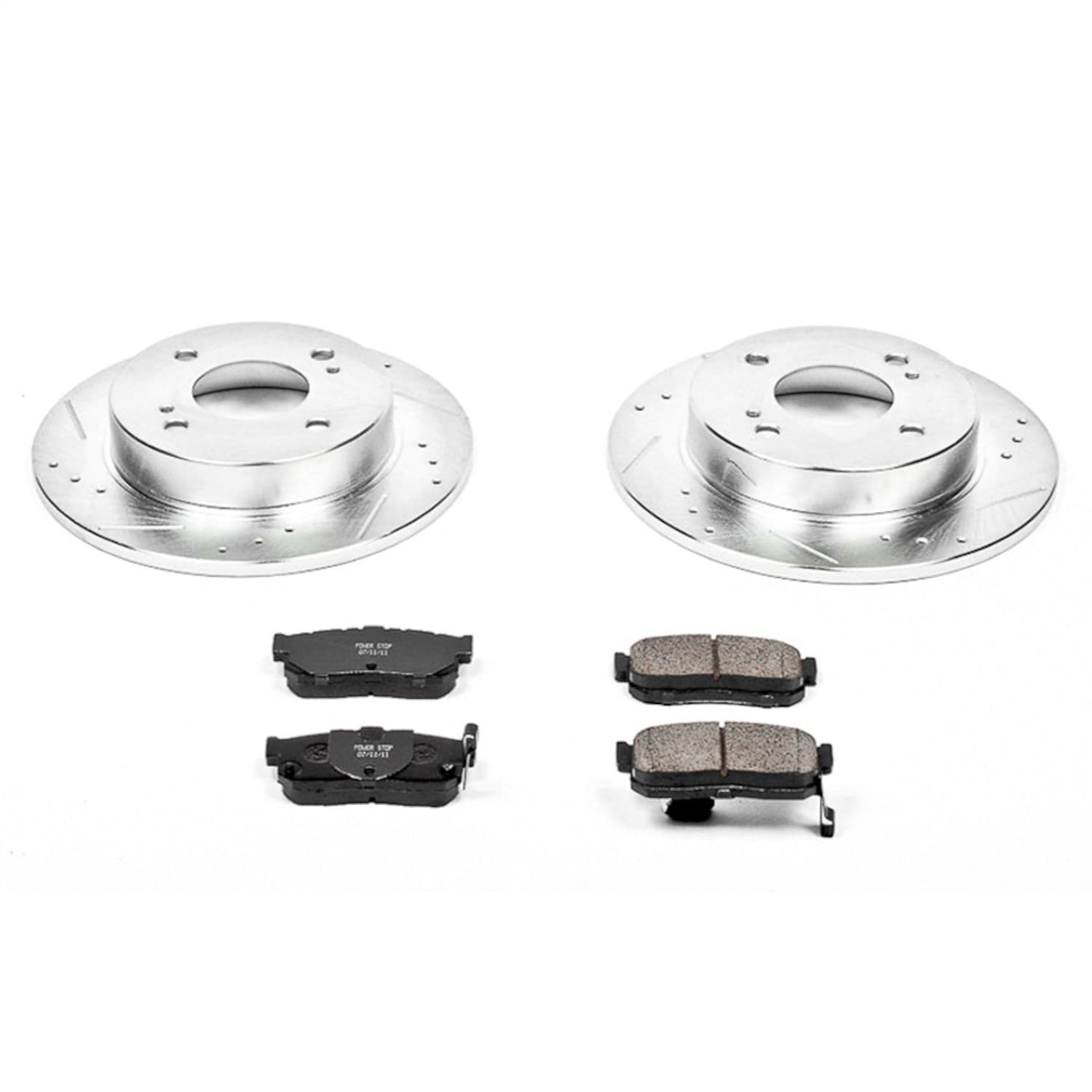 Power Stop - K740 - Rear - Disc Brake Pad and Rotor Kit image 1