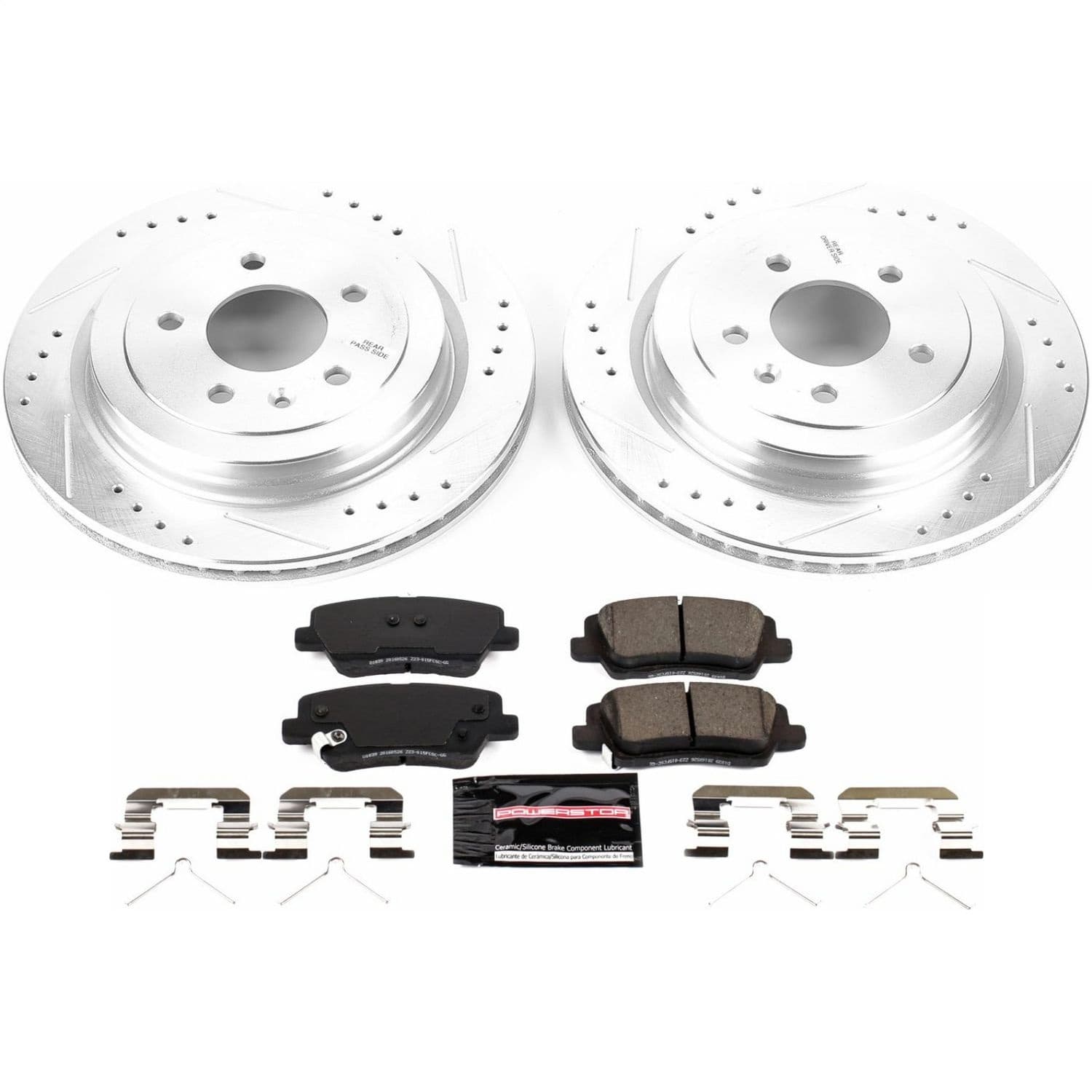 Power Stop - K7401 - Rear - Disc Brake Pad and Rotor Kit image 1