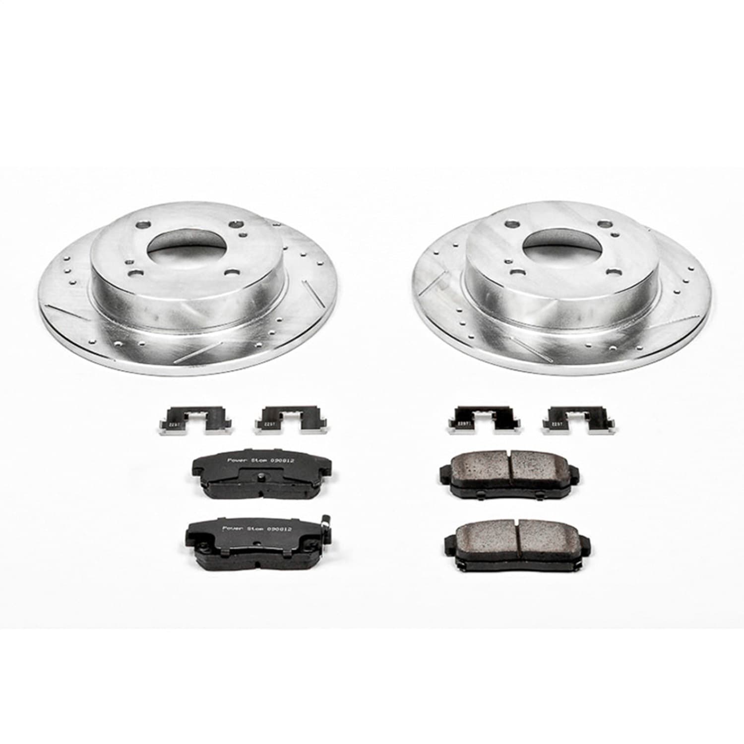 Power Stop - K741 - Rear - Disc Brake Pad and Rotor Kit image 1