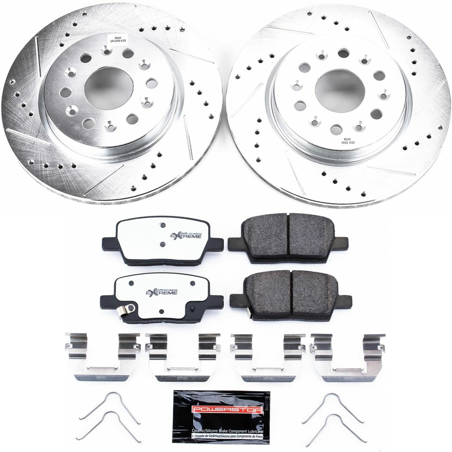 Power Stop - K7411-26 - Rear - Disc Brake Pad and Rotor Kit image 1