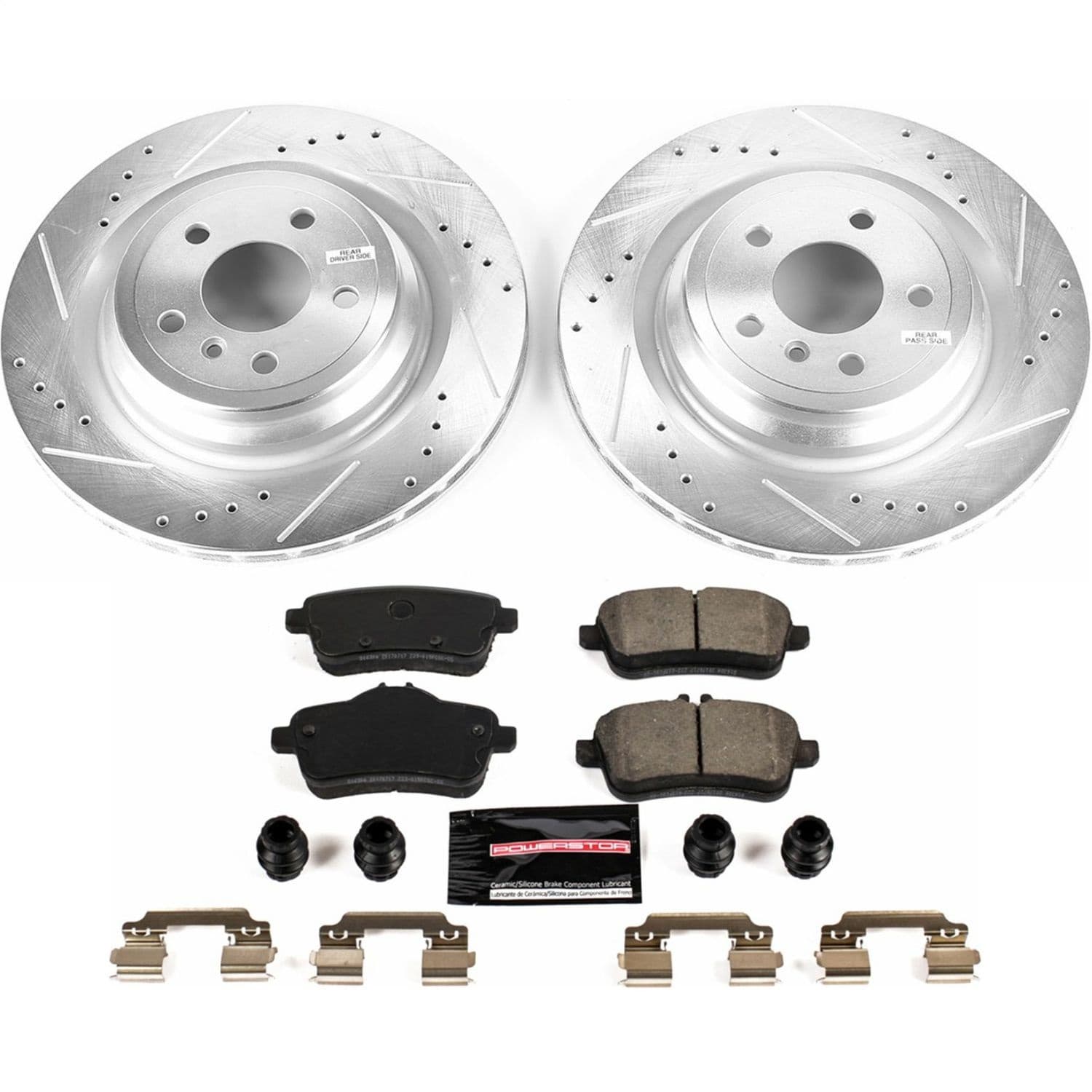 Power Stop - K7438 - Rear - Disc Brake Pad and Rotor Kit image 1