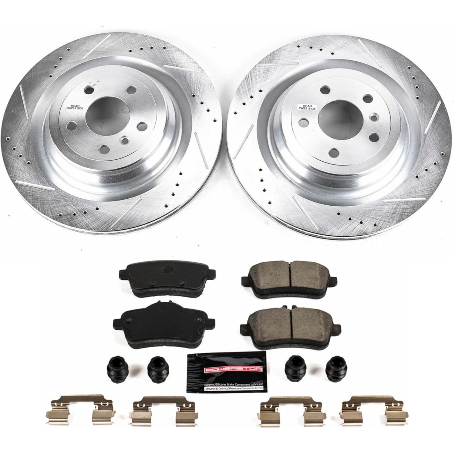 Power Stop - K7448 - Rear - Disc Brake Pad and Rotor Kit image 1