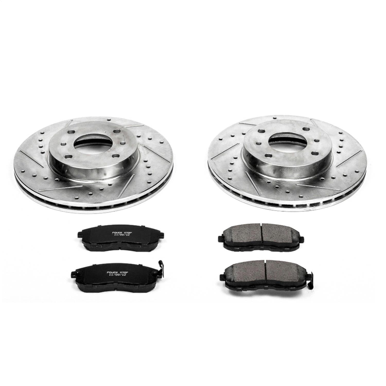 Power Stop - K749 - Front - Disc Brake Pad and Rotor Kit image 1