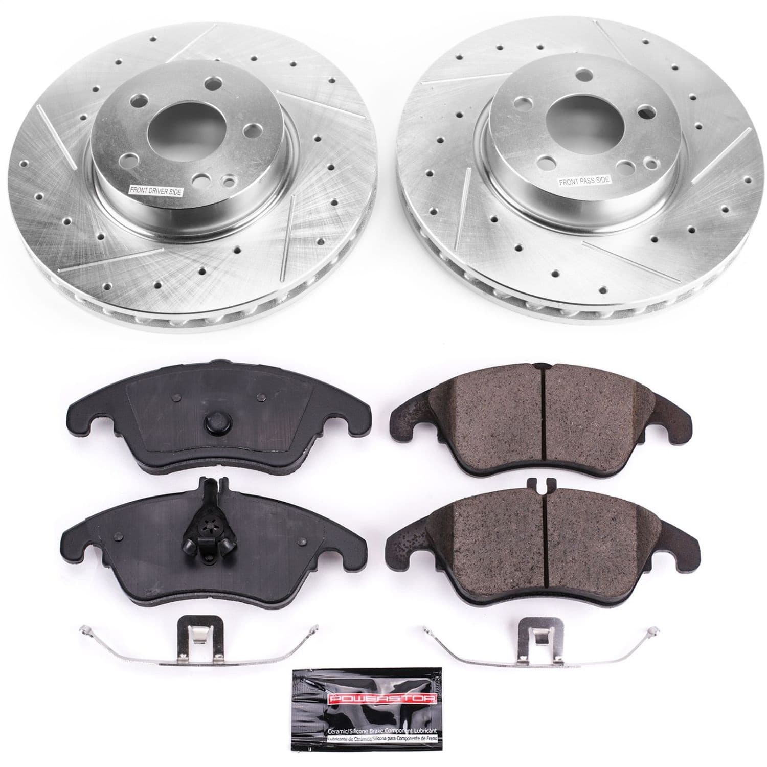 Power Stop - K7496 - Front - Disc Brake Pad and Rotor Kit image 1