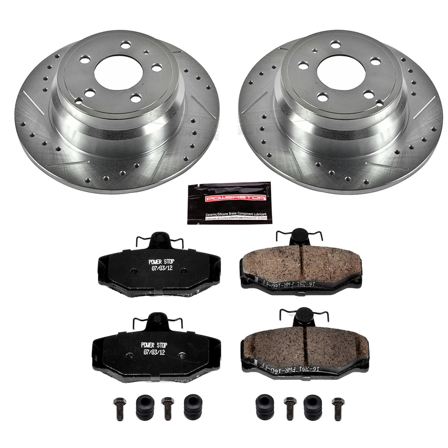 Power Stop - K7499 - Rear - Disc Brake Pad and Rotor Kit image 1