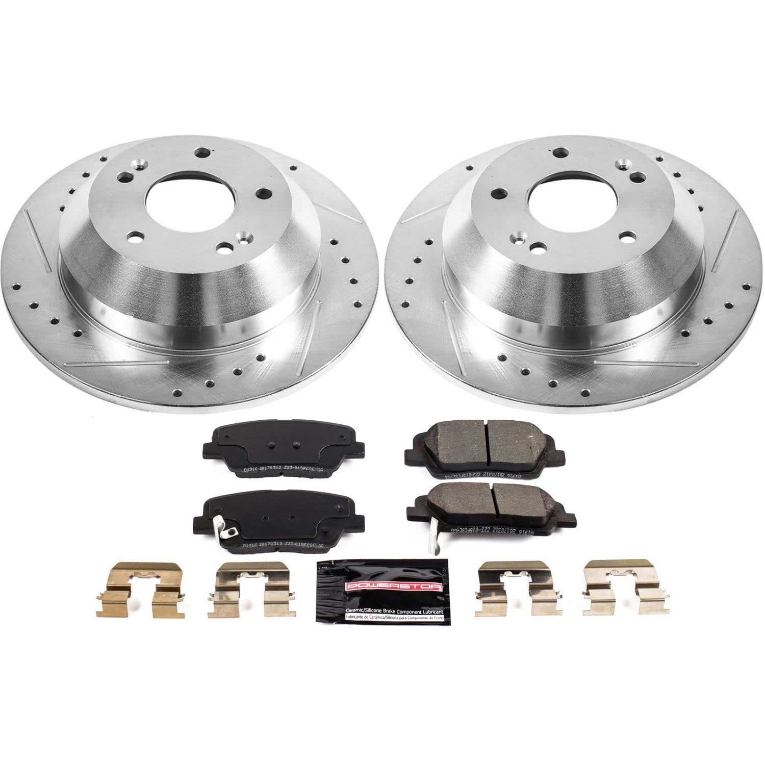 Power Stop - K7507 - Rear - Disc Brake Pad and Rotor Kit image 1