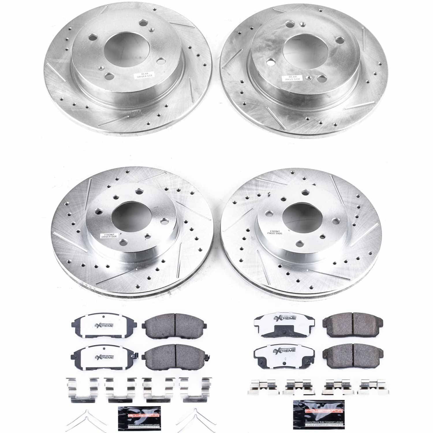 Power Stop - K751-26 - Front and Rear - Disc Brake Pad and Rotor Kit image 1