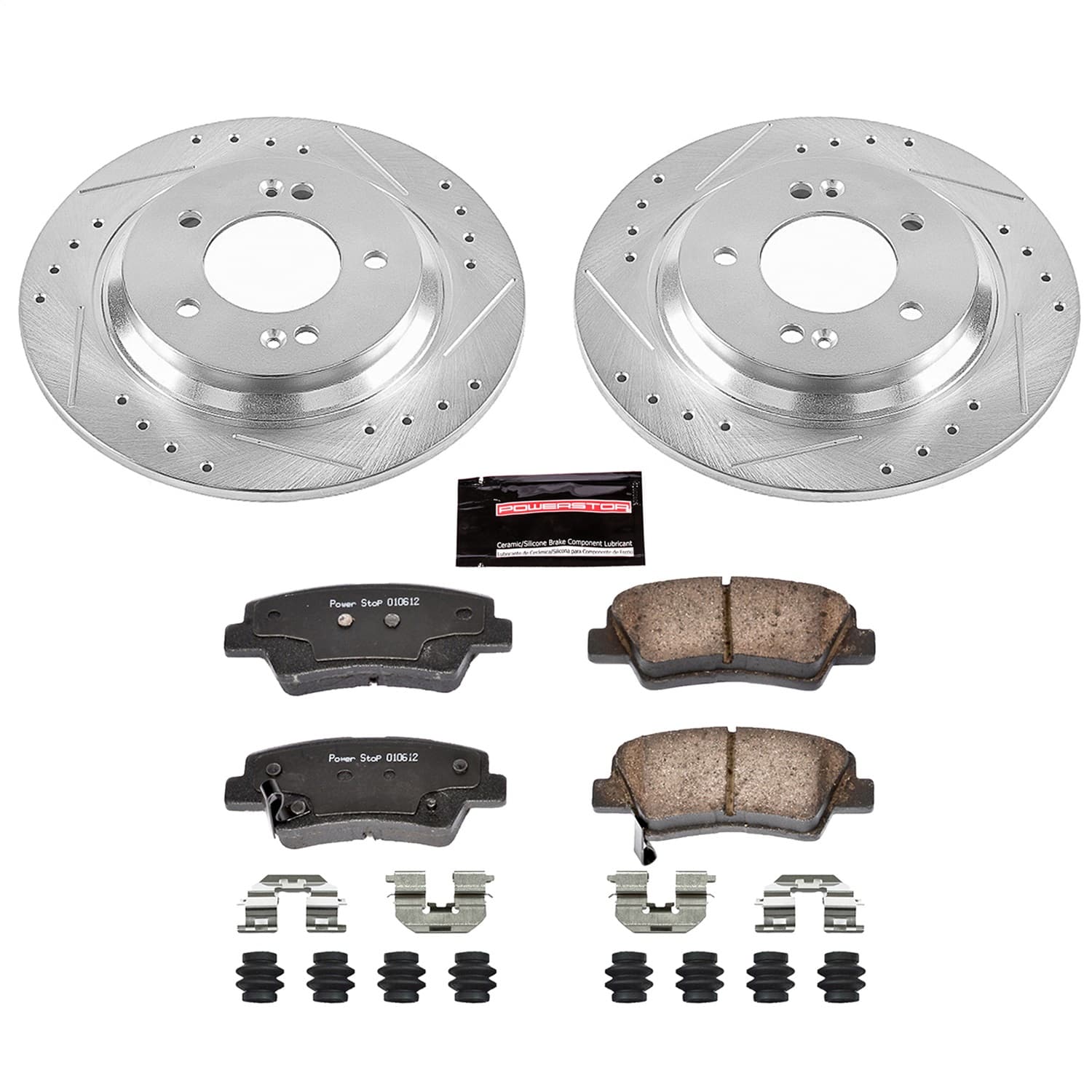 Power Stop - K7524 - Rear - Disc Brake Pad and Rotor Kit image 1