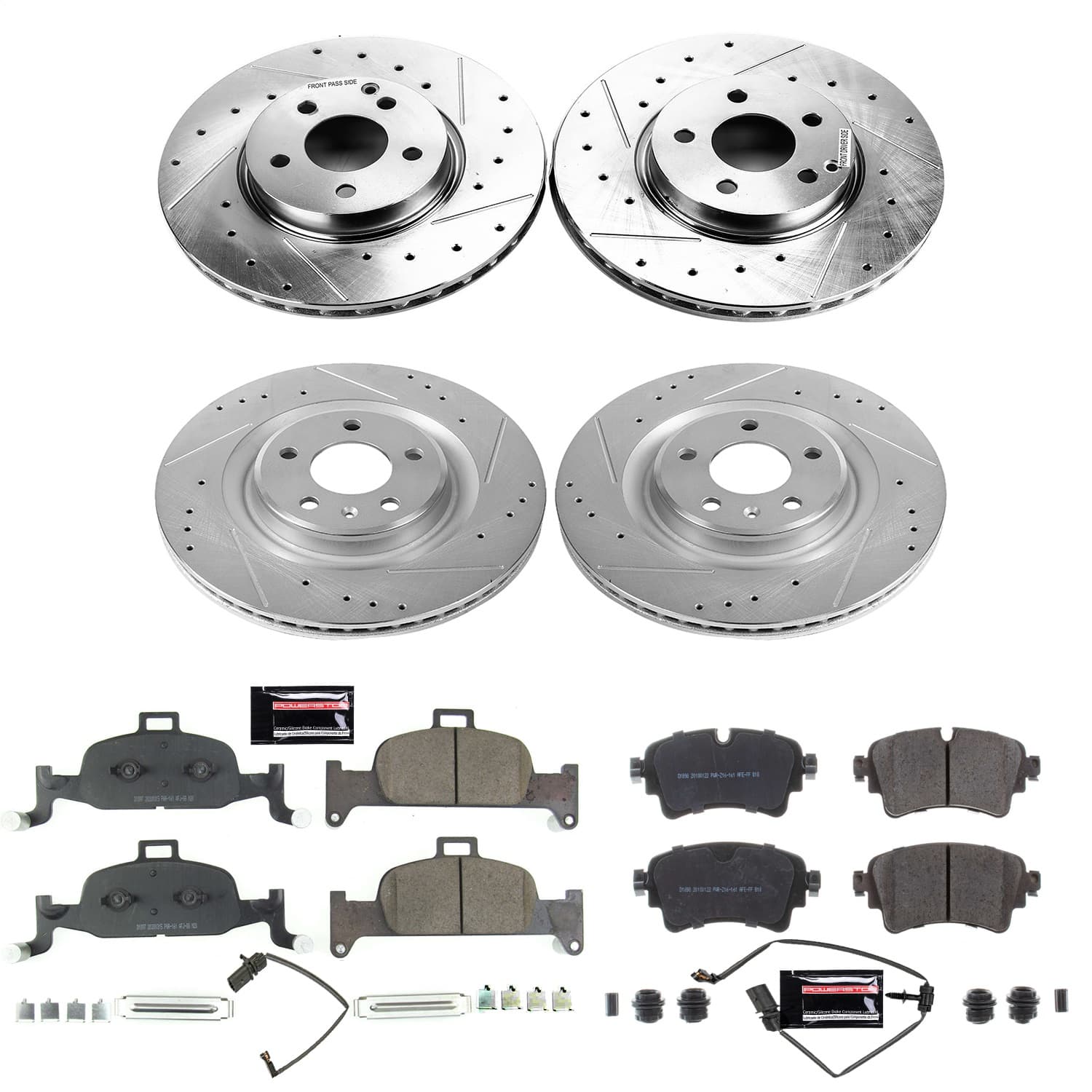 Power Stop - K7531 - Front and Rear - Disc Brake Pad and Rotor Kit image 1