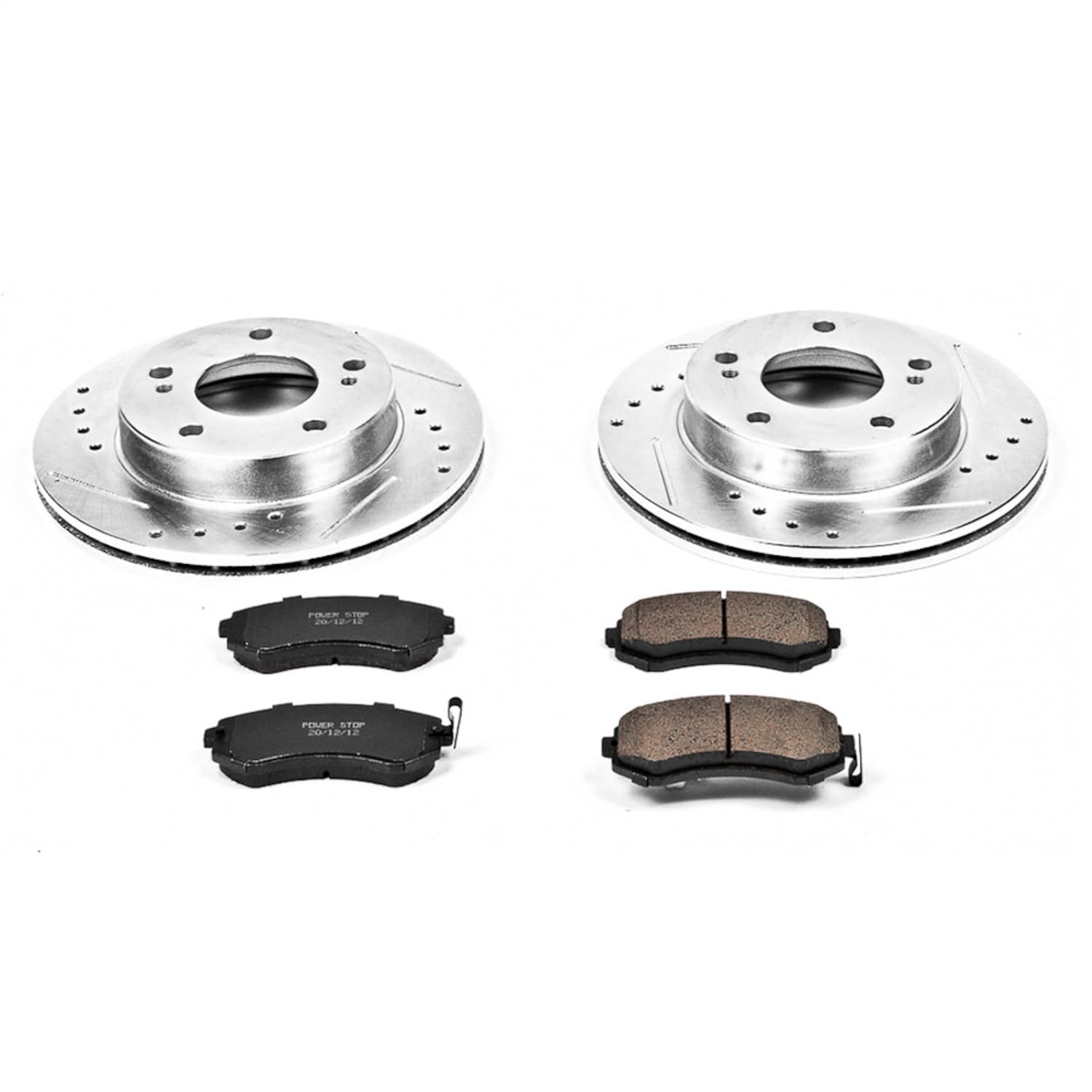 Power Stop - K754 - Front - Disc Brake Pad and Rotor Kit image 1