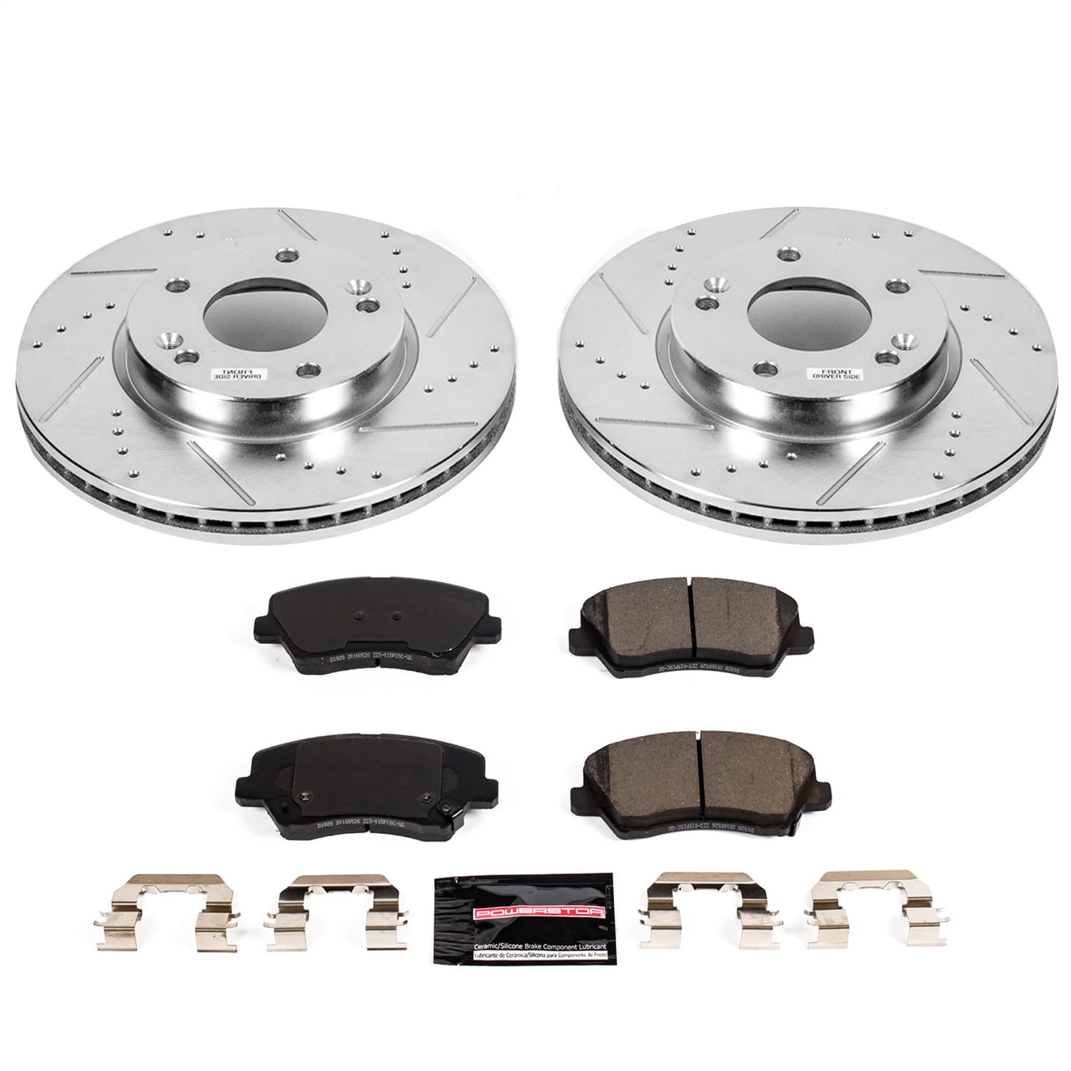 Power Stop - K7672 - Front - Disc Brake Pad and Rotor Kit image 1