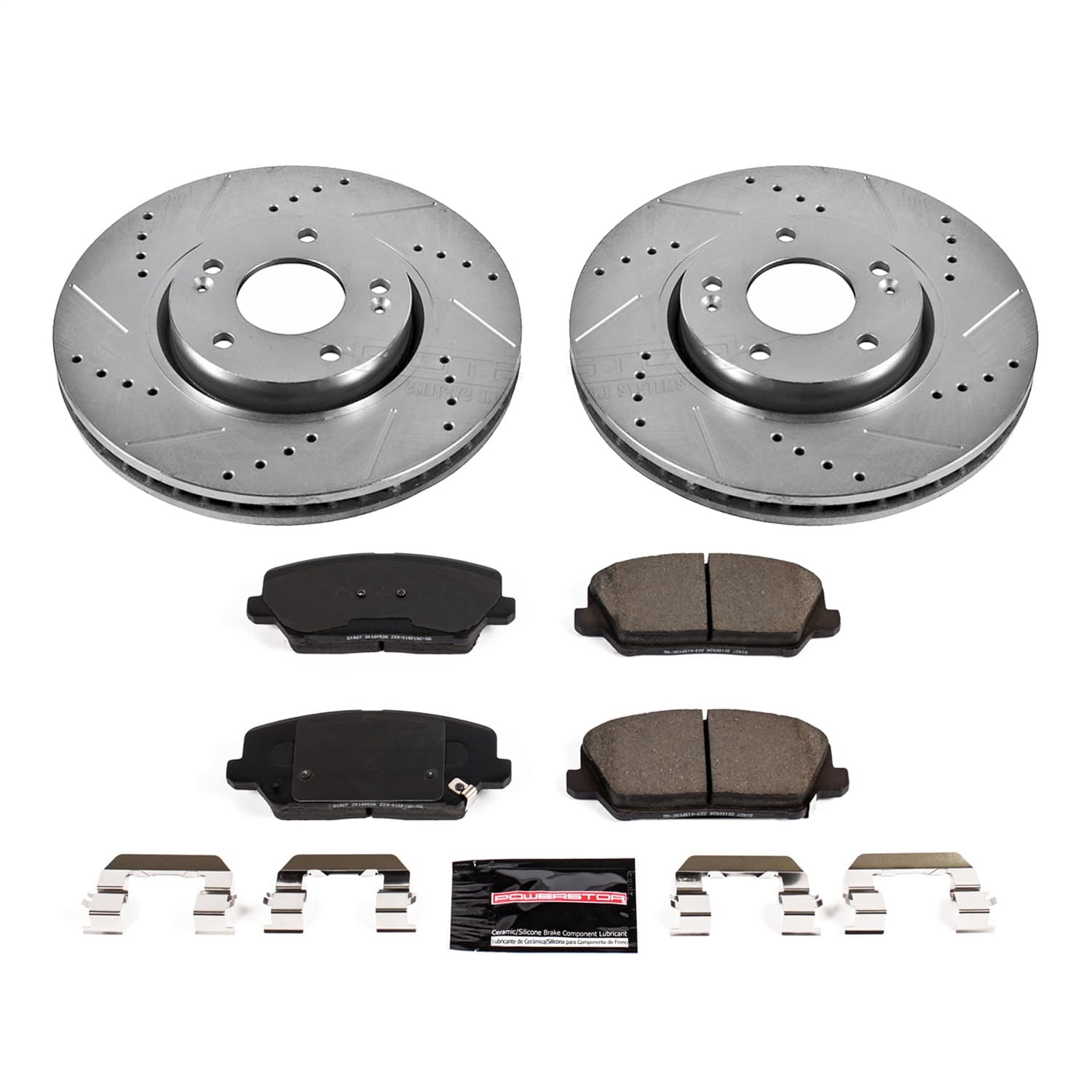 Power Stop - K7673 - Front - Disc Brake Pad and Rotor Kit image 1