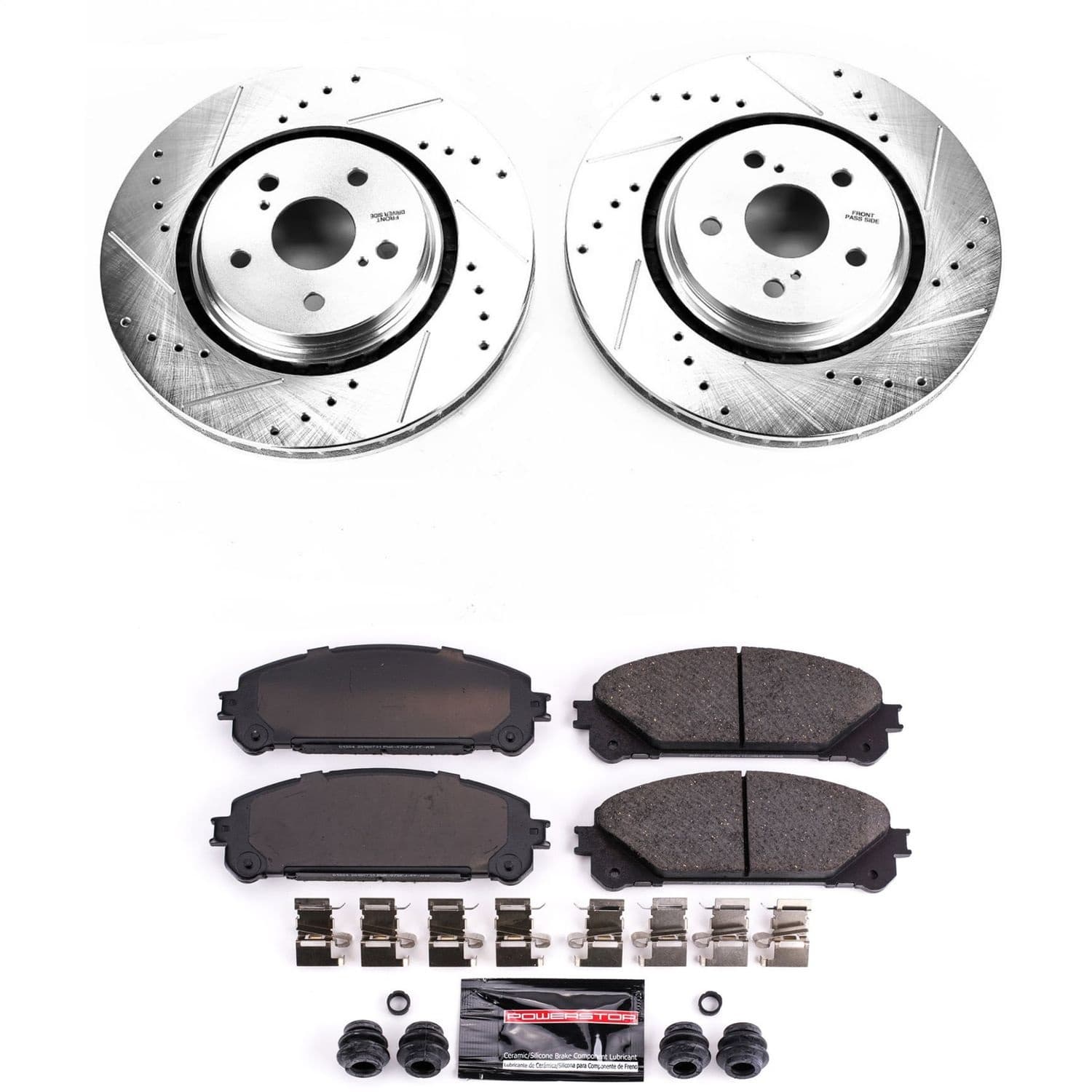 Power Stop - K7688 - Front - Disc Brake Pad and Rotor Kit image 1