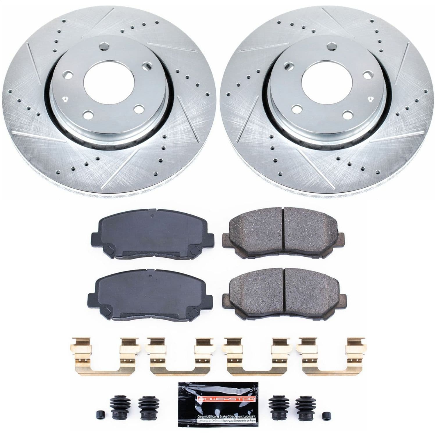 Power Stop - K7689 - Front - Disc Brake Pad and Rotor Kit image 1