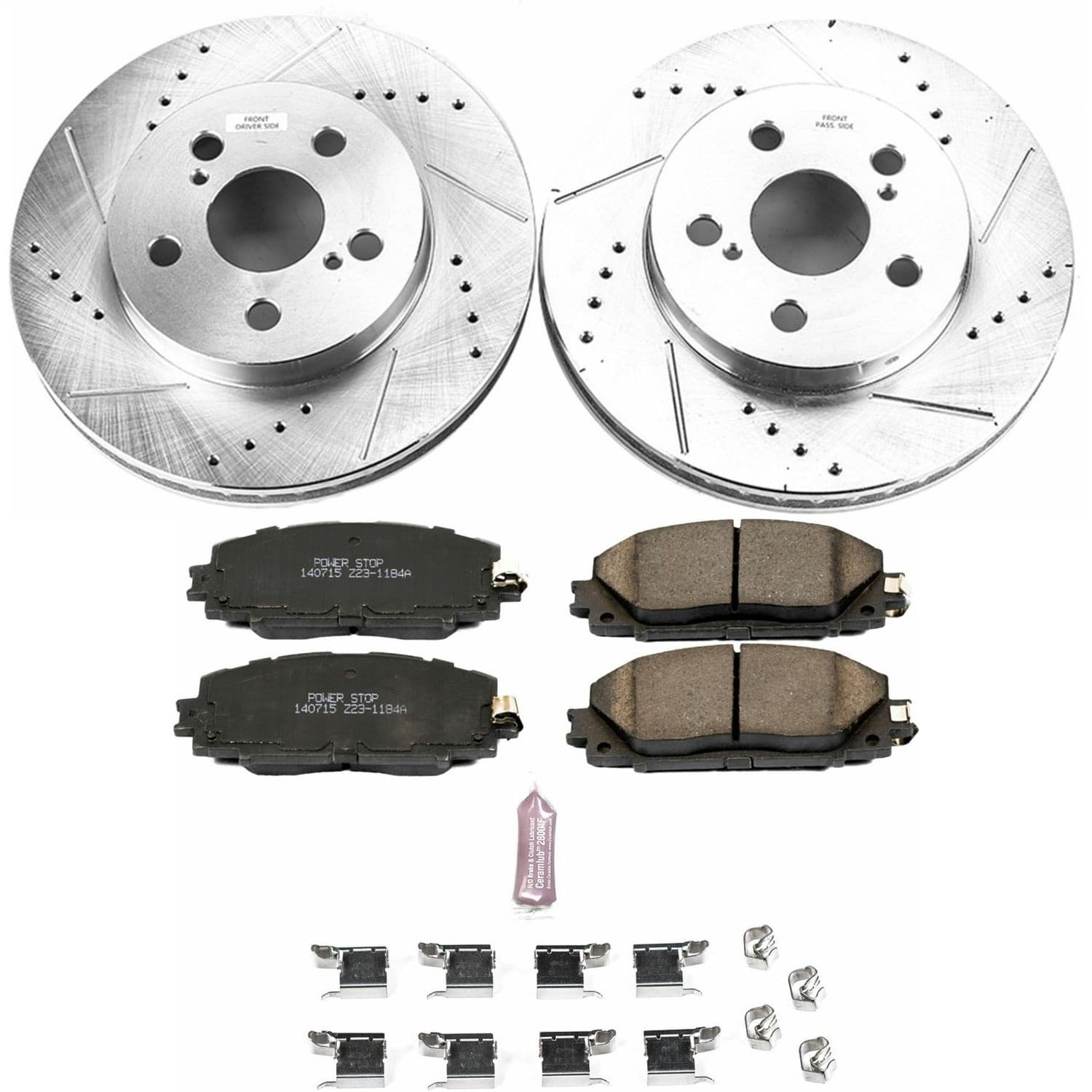 Power Stop - K7701 - Front - Disc Brake Pad and Rotor Kit image 1