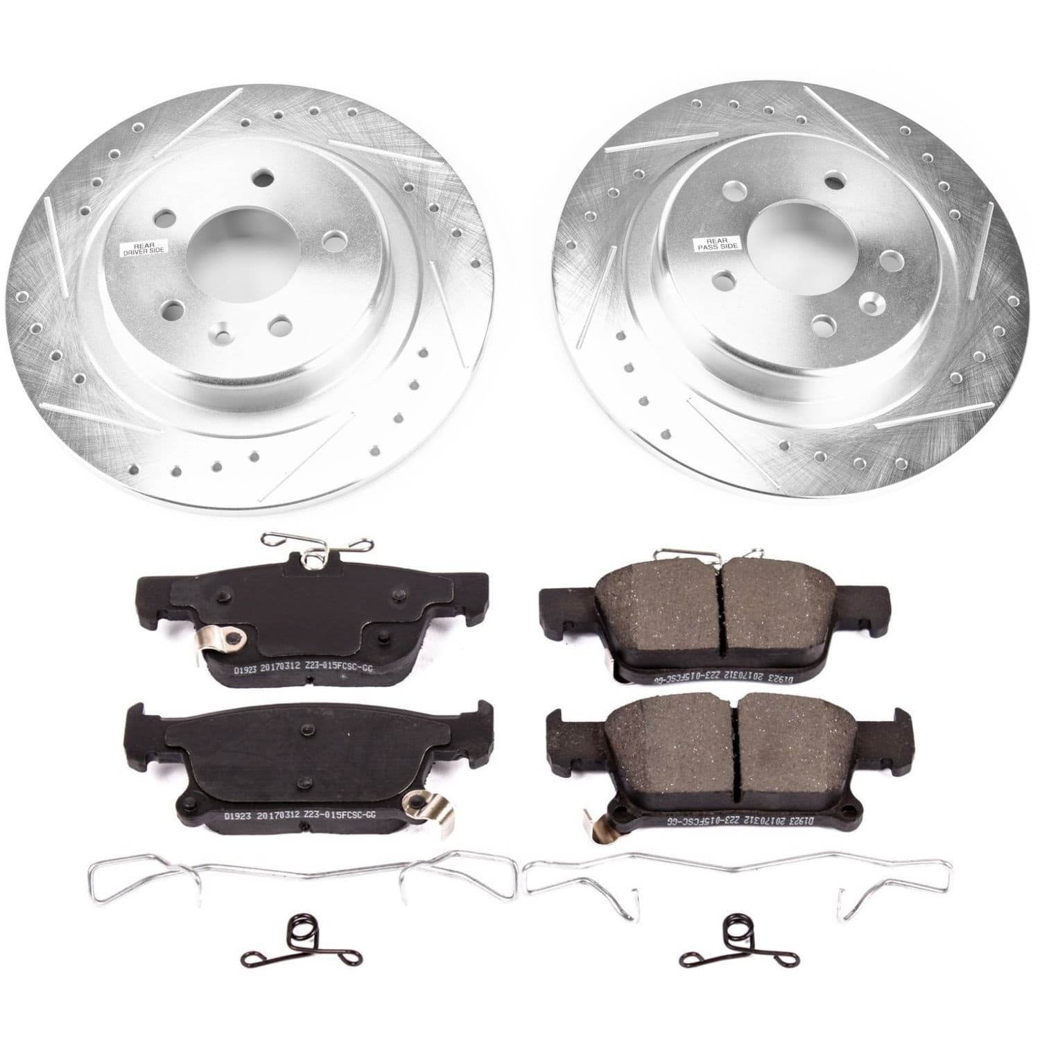 Power Stop - K7716 - Rear - Disc Brake Pad and Rotor Kit image 1
