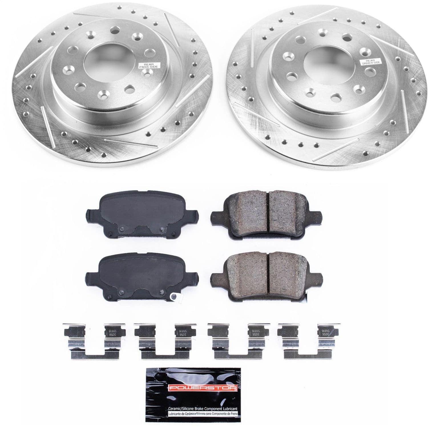 Power Stop - K7717 - Rear - Disc Brake Pad and Rotor Kit image 1