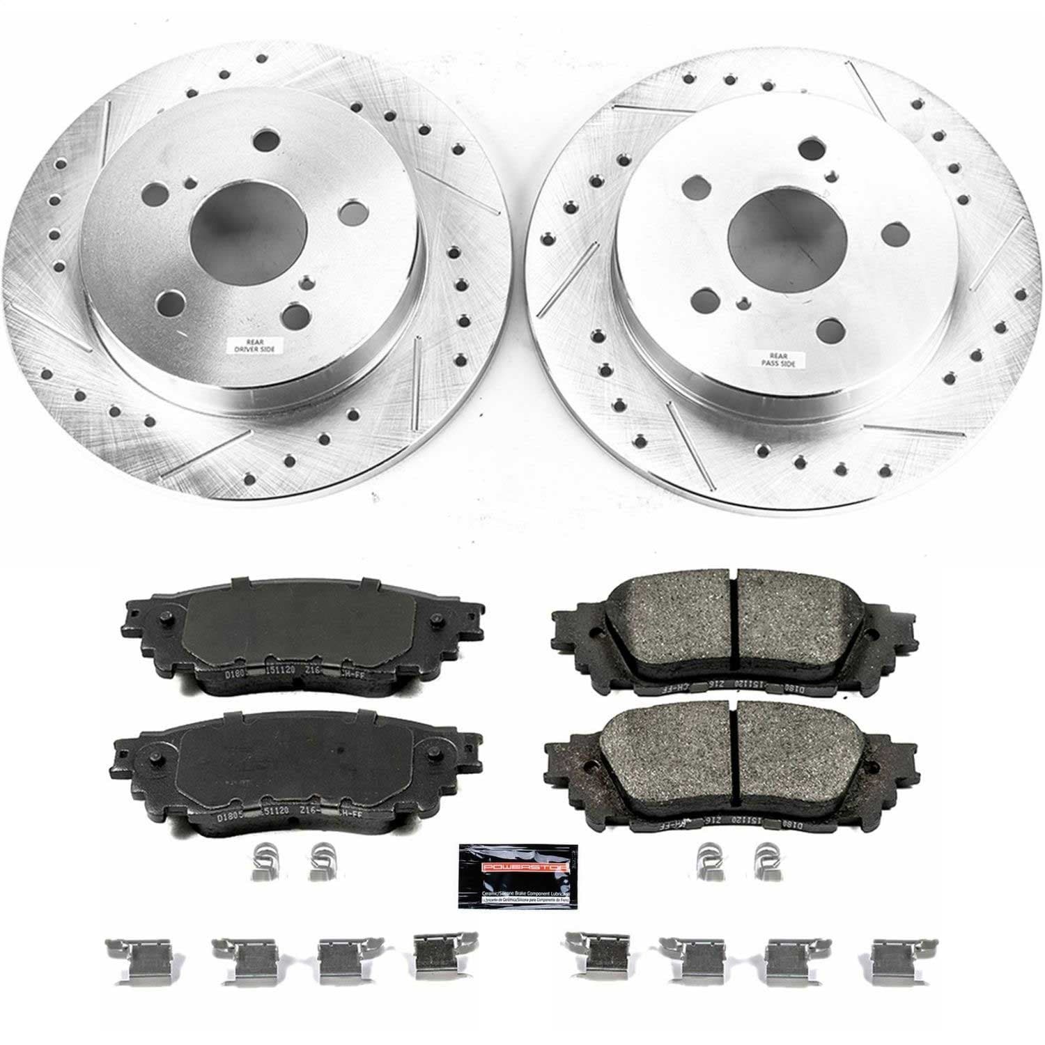 Power Stop - K7739 - Rear - Disc Brake Pad and Rotor Kit image 1