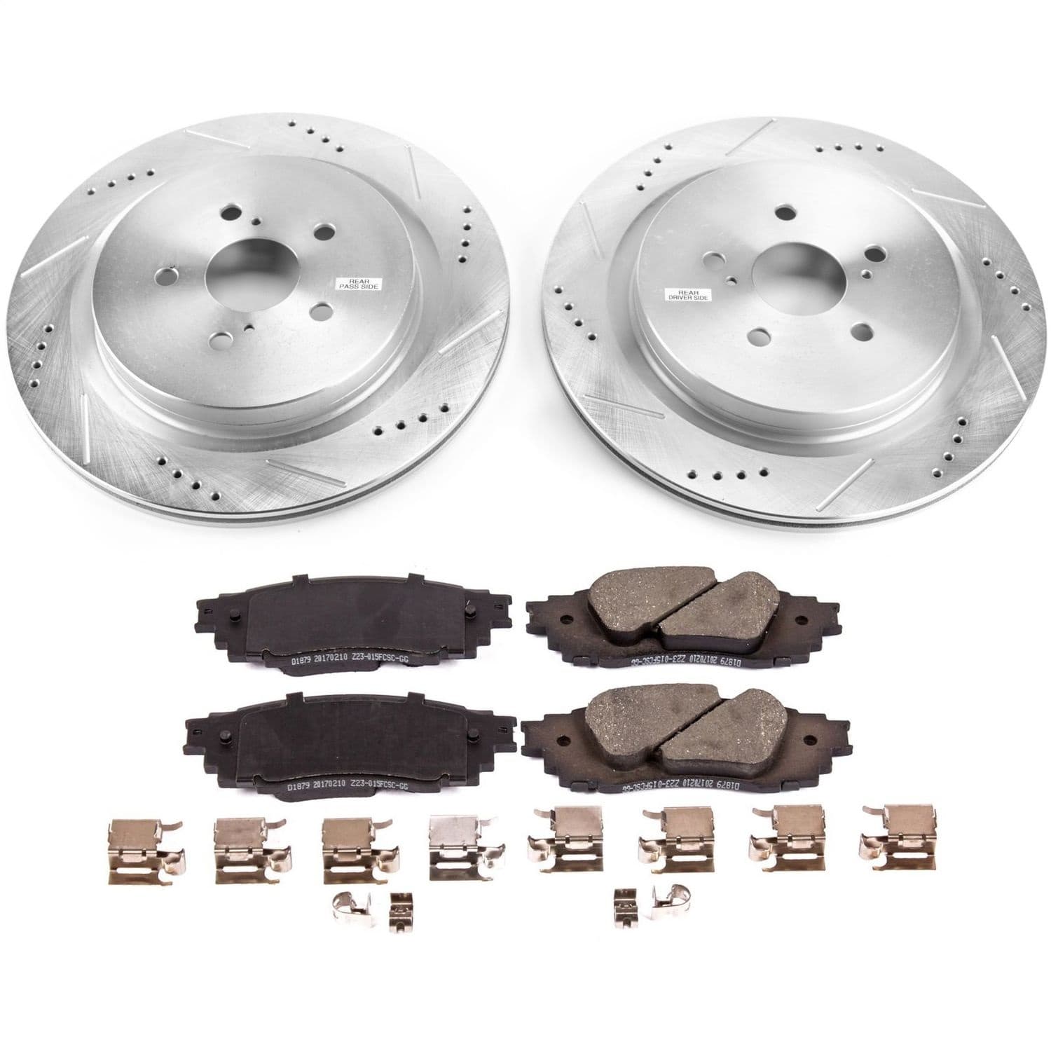 Power Stop - K7740 - Rear - Disc Brake Pad and Rotor Kit image 1