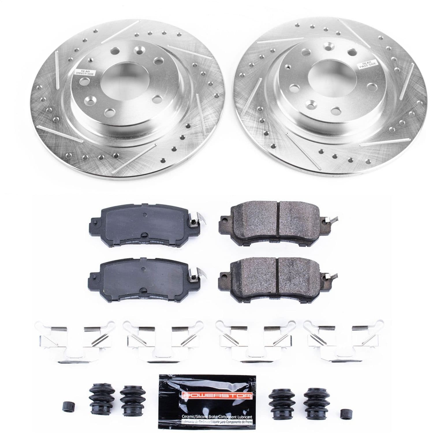 Power Stop - K7741 - Rear - Disc Brake Pad and Rotor Kit image 1