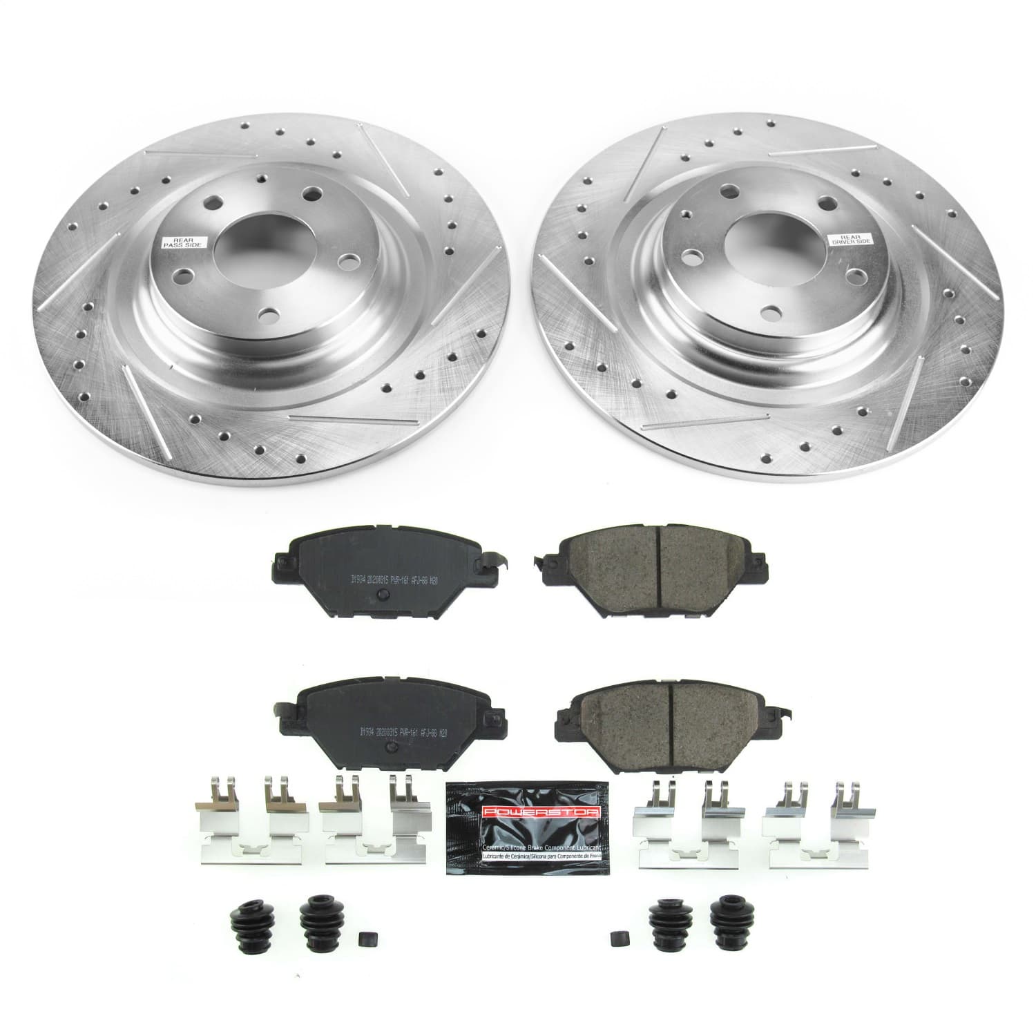Power Stop - K7742 - Rear - Disc Brake Pad and Rotor Kit image 1
